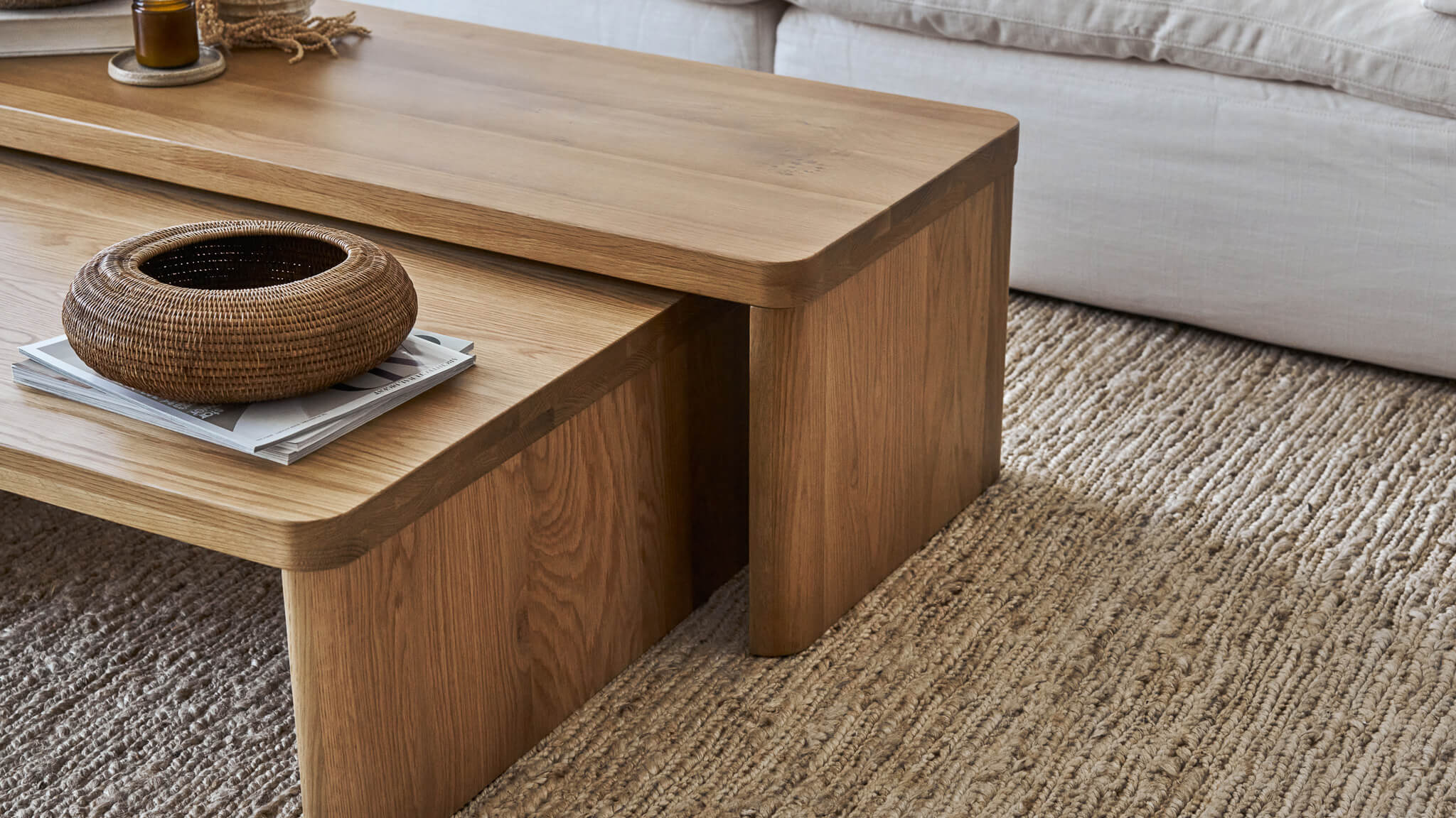 Form Coffee Table, Small, Oak - Image 4