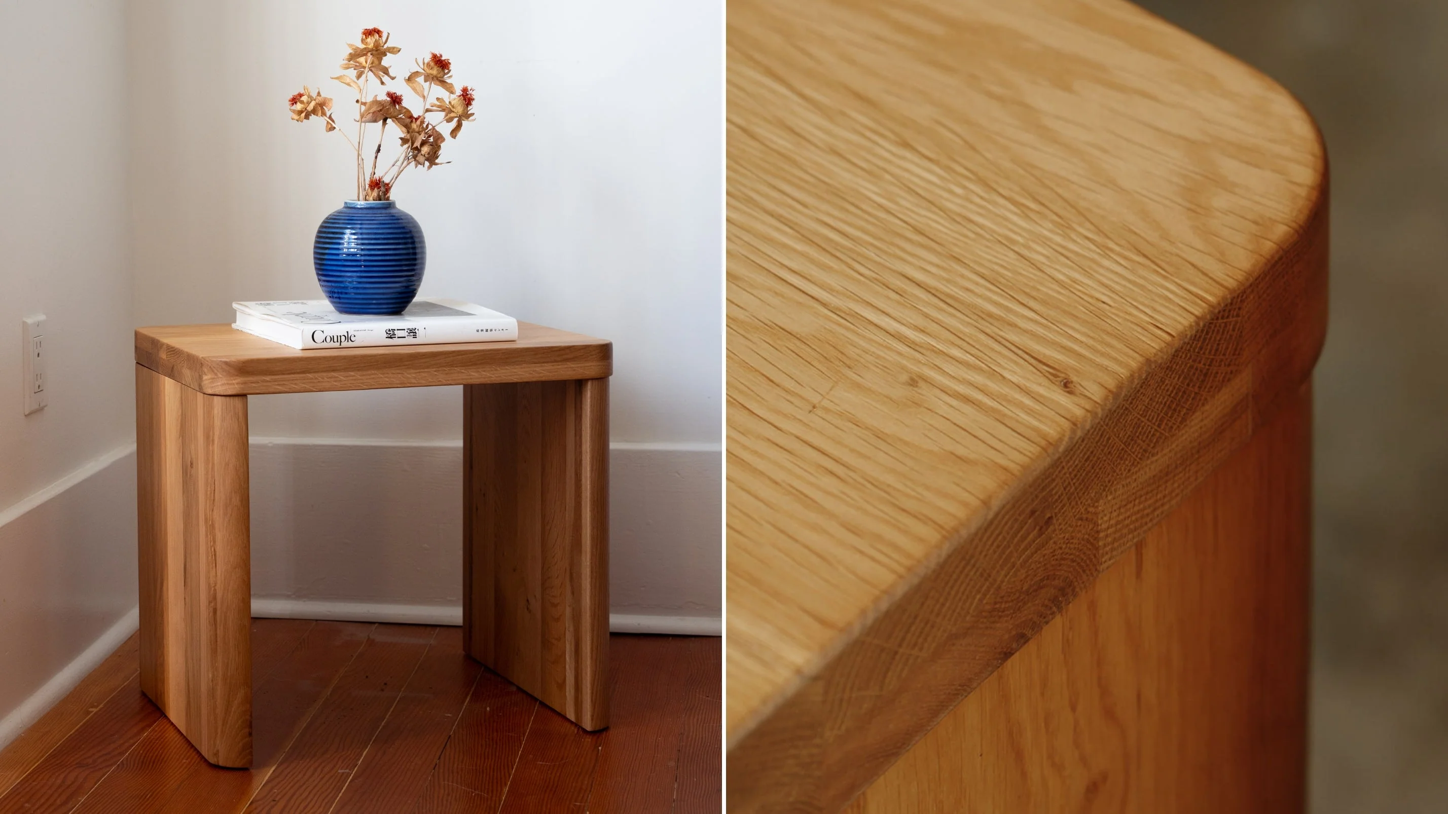 Form Side Table, Oak - Image 3