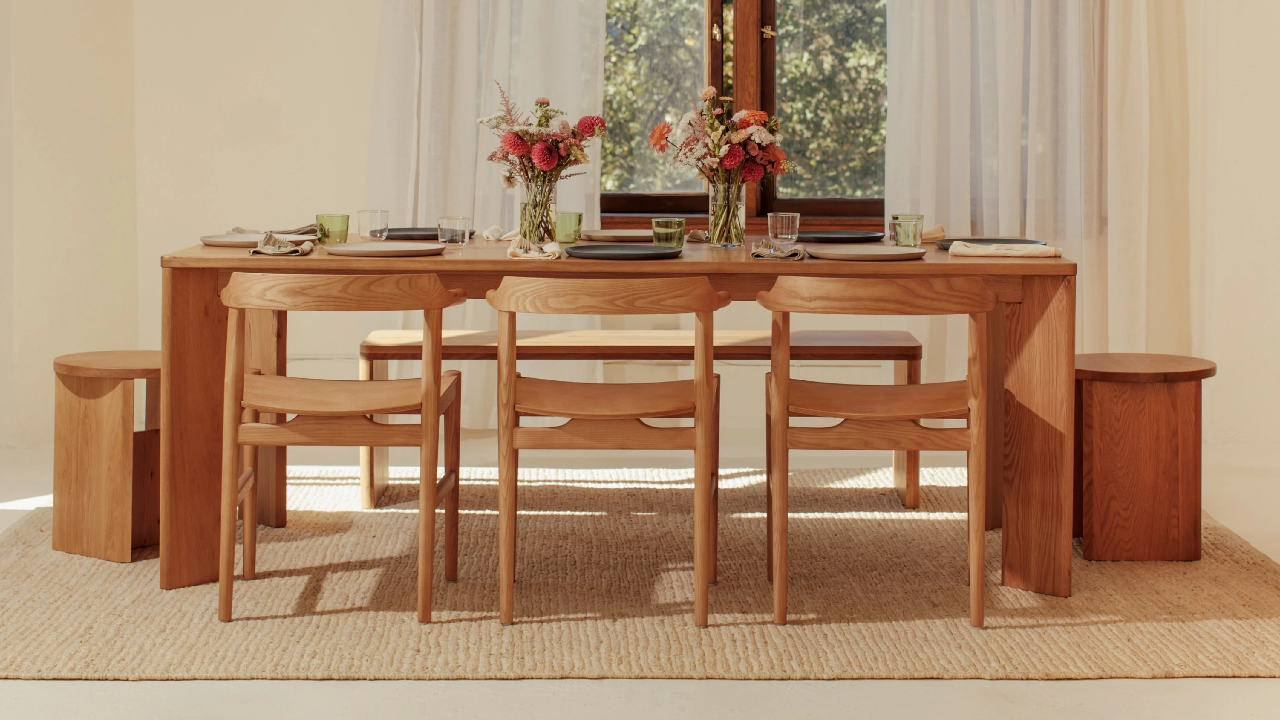 Frame Dining Table, Seats 4-6 People, Oak - Image 8