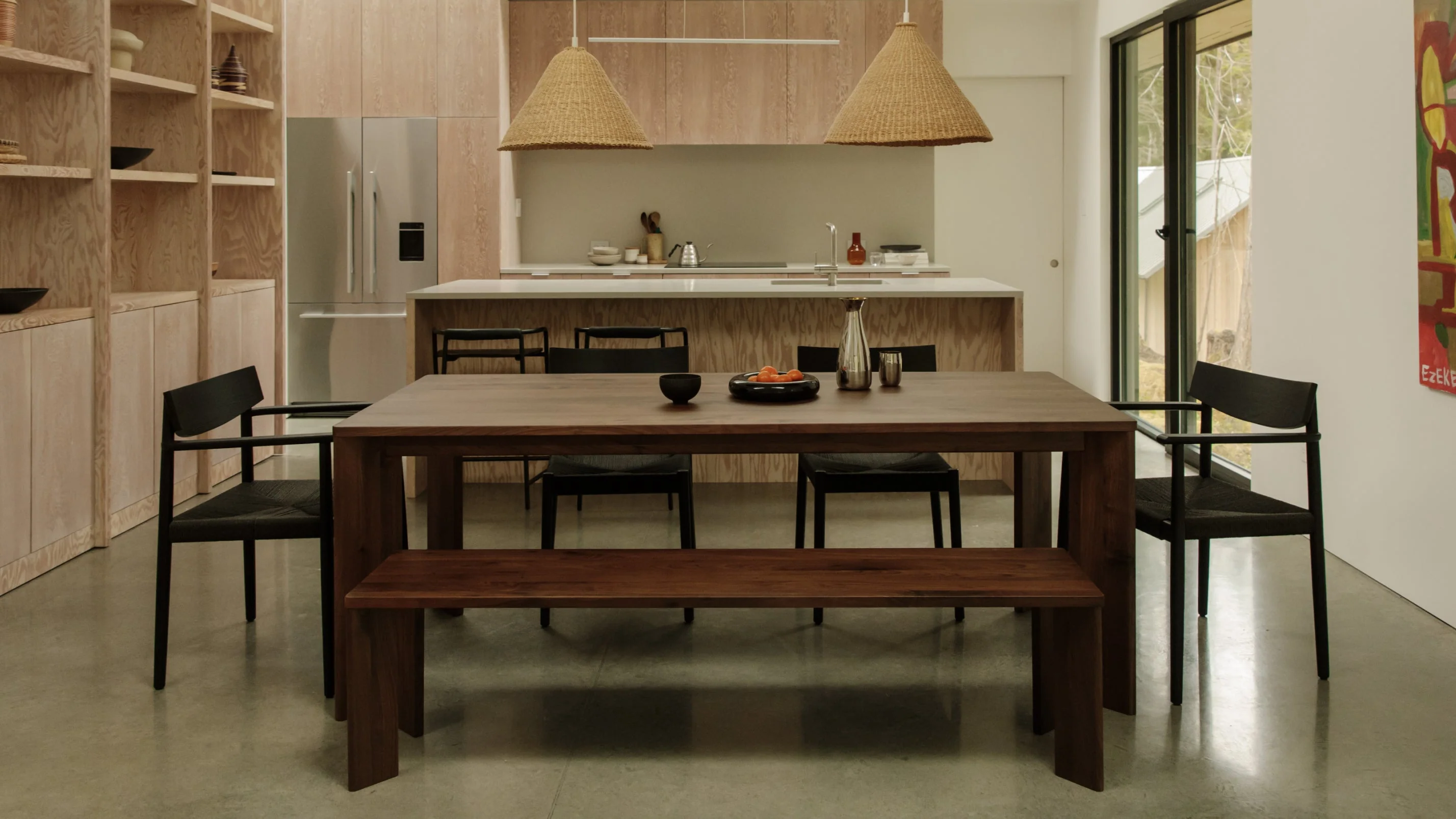 Frame Dining Table, Seats 4-6 People, American Walnut - Image 9