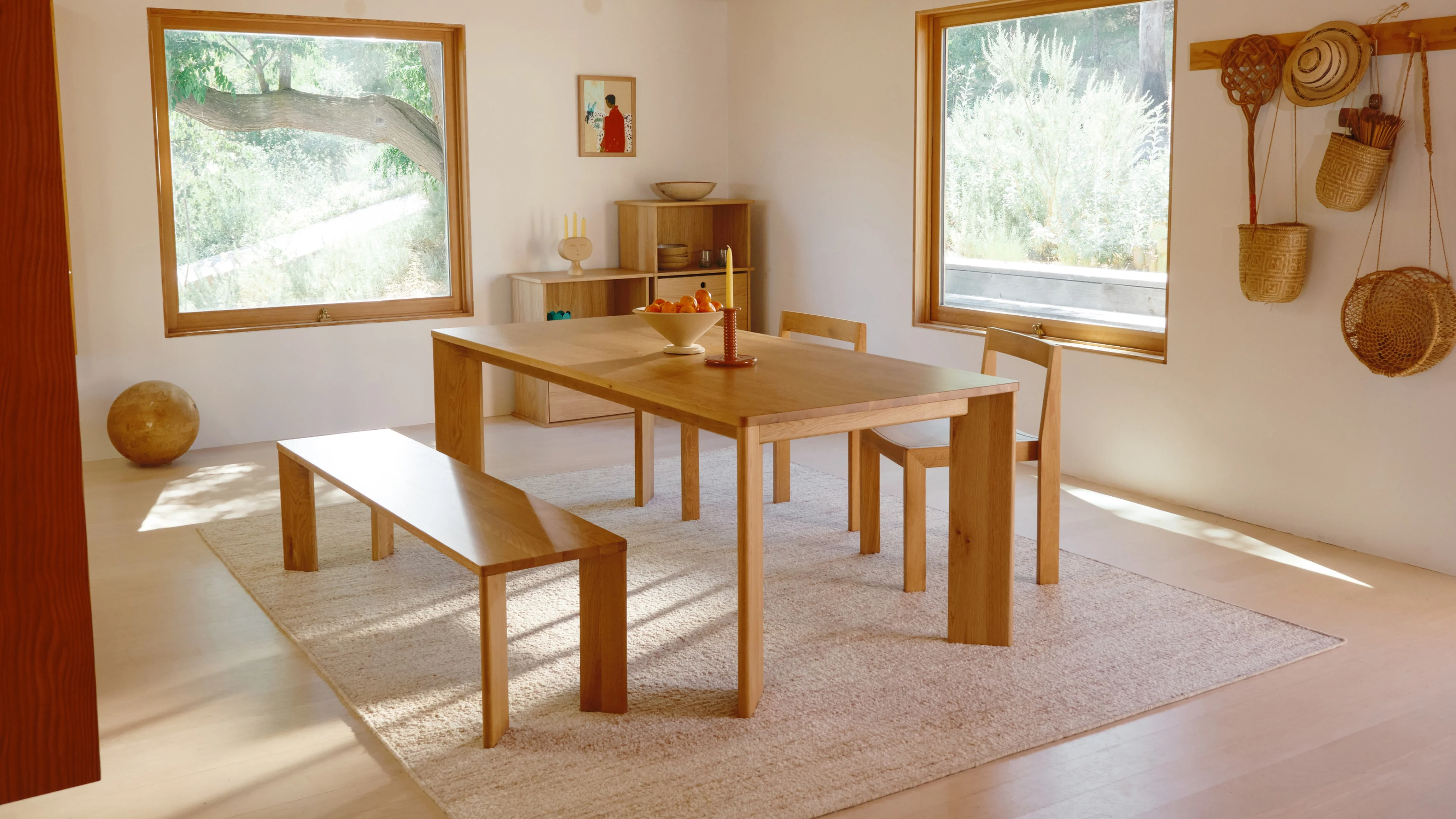 Frame Dining Table, Seats 6-8 People, Oak - Image 3