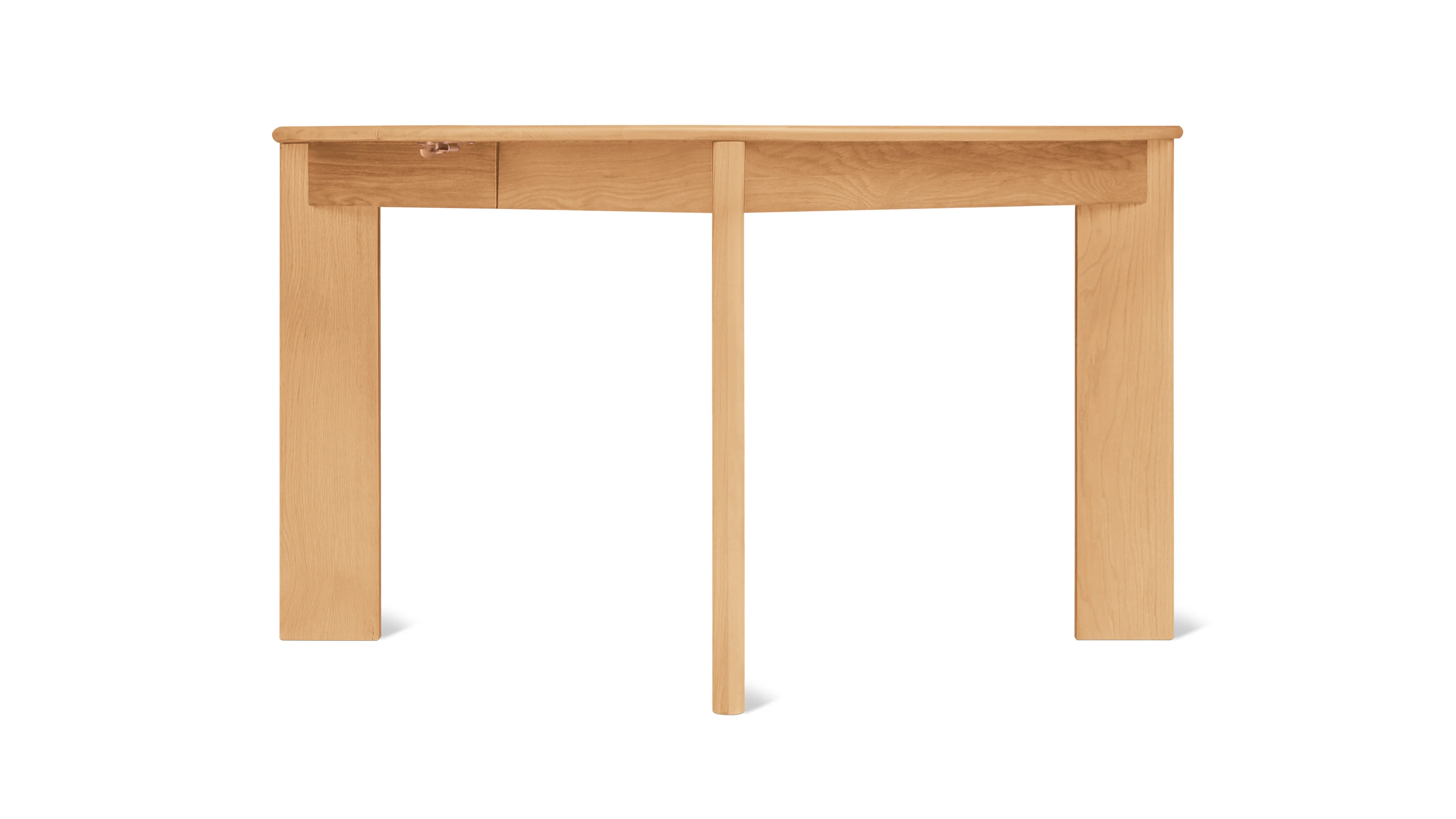 Frame Round Extendable Dining Table, Seats 4-8, Oak - Image 5