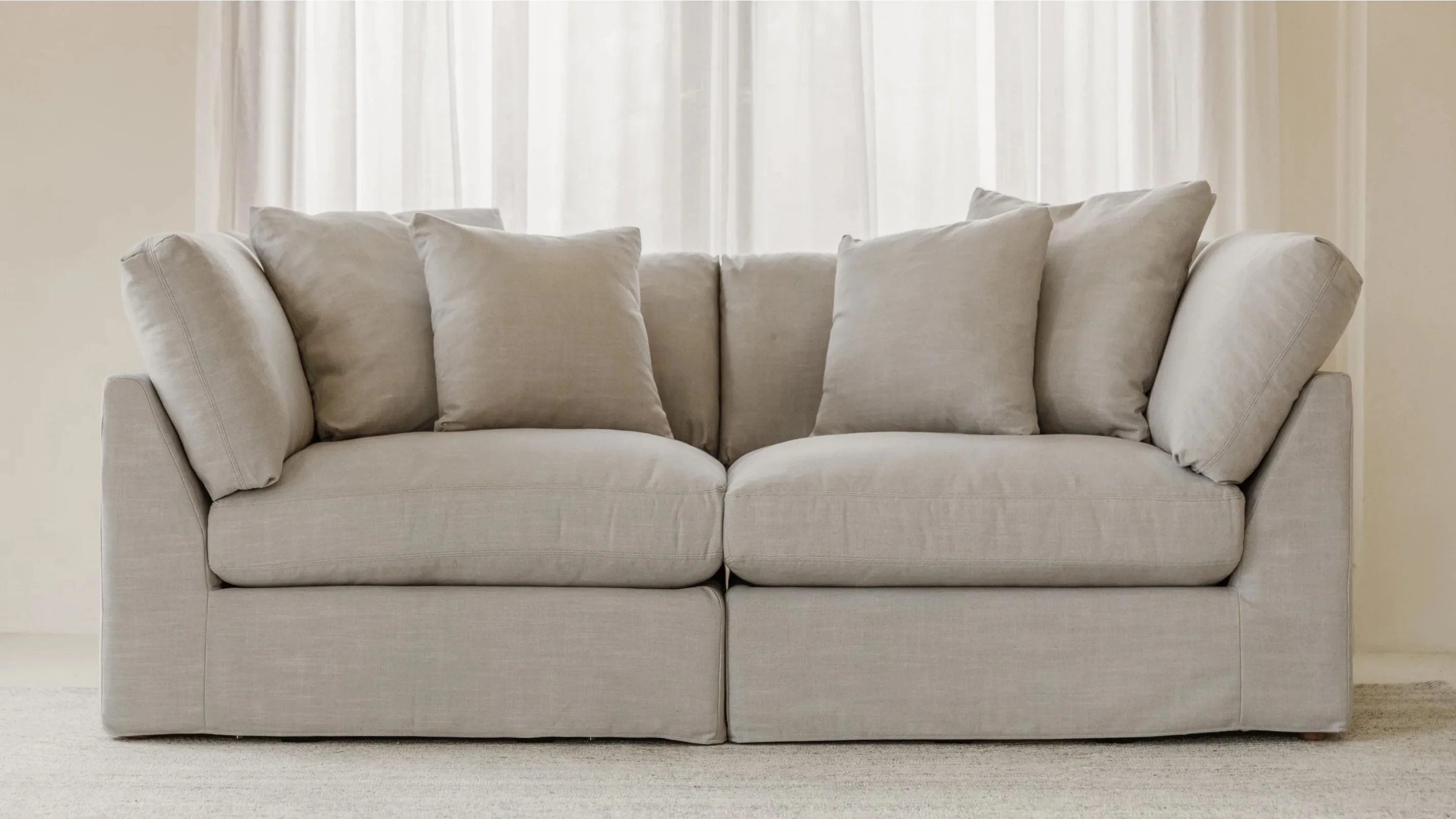 Get Together™ 2-Piece Modular Sofa, Standard, Clay - Image 7