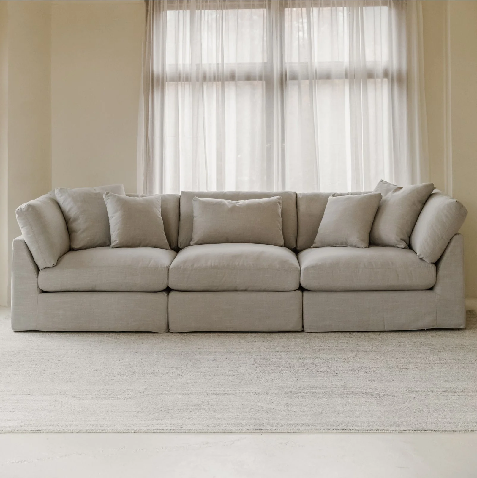 Get Together™ 3-Piece Modular Sofa, Large, Clay