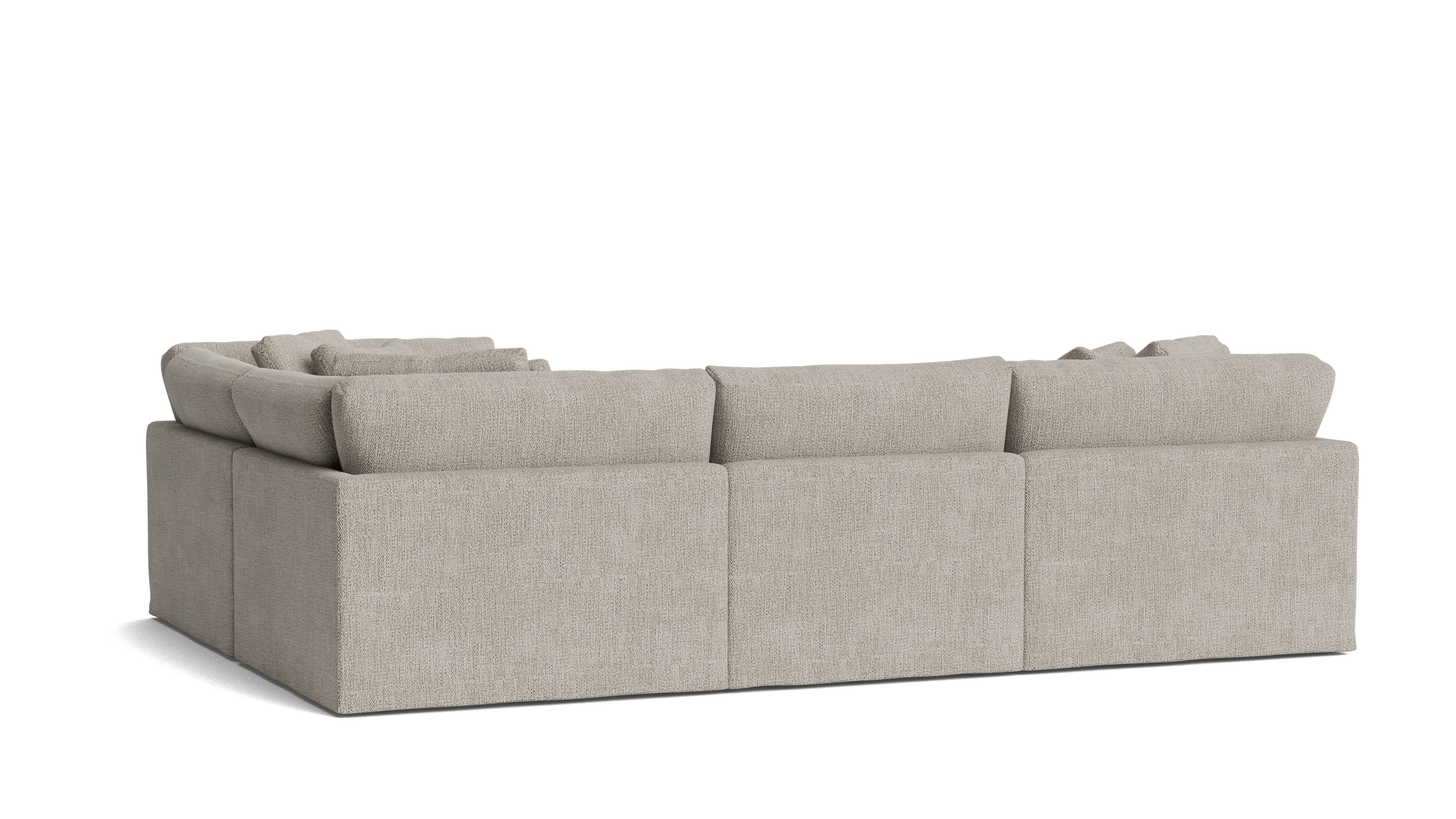 Get Together™ 4-Piece Modular Sectional Closed, Large, Oatmeal - Image 5