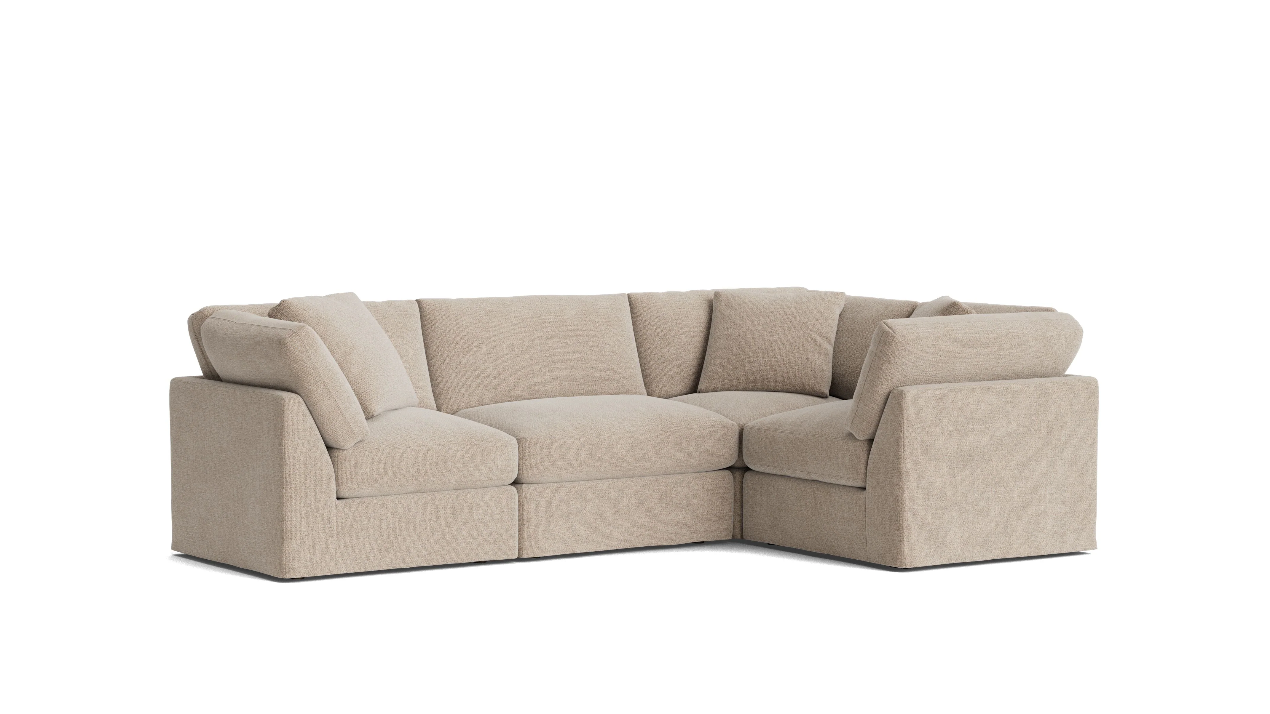 Get Together™ 4-Piece Modular Sectional Closed, Standard, Champagne - Image 4