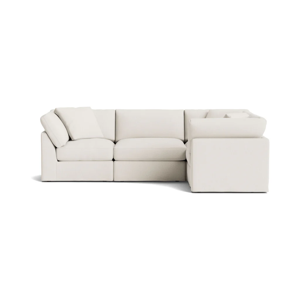 Get Together™ 4-Piece Modular Sectional Closed, Standard, Cream Linen