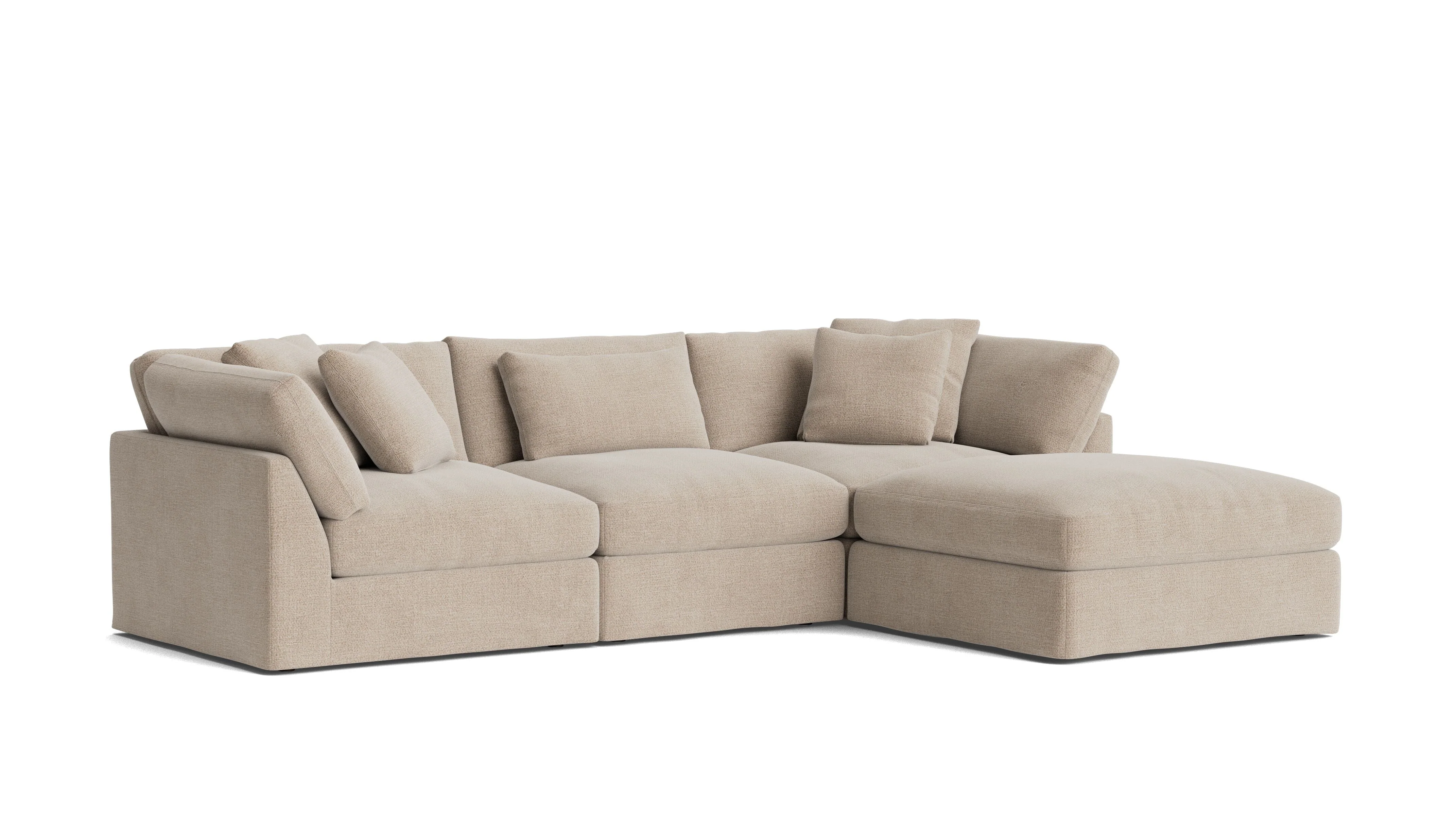 Get Together™ 4-Piece Modular Sectional, Large, Champagne - Image 4