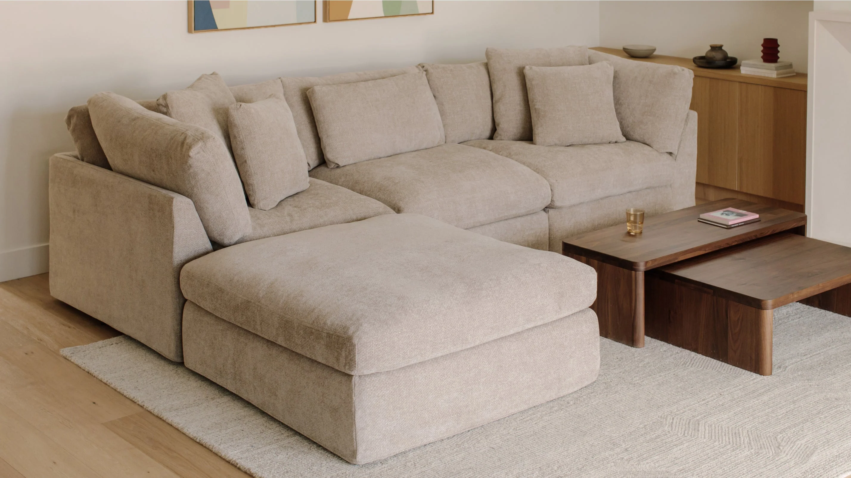 Get Together™ 4-Piece Modular Sectional, Large, Champagne - Image 8
