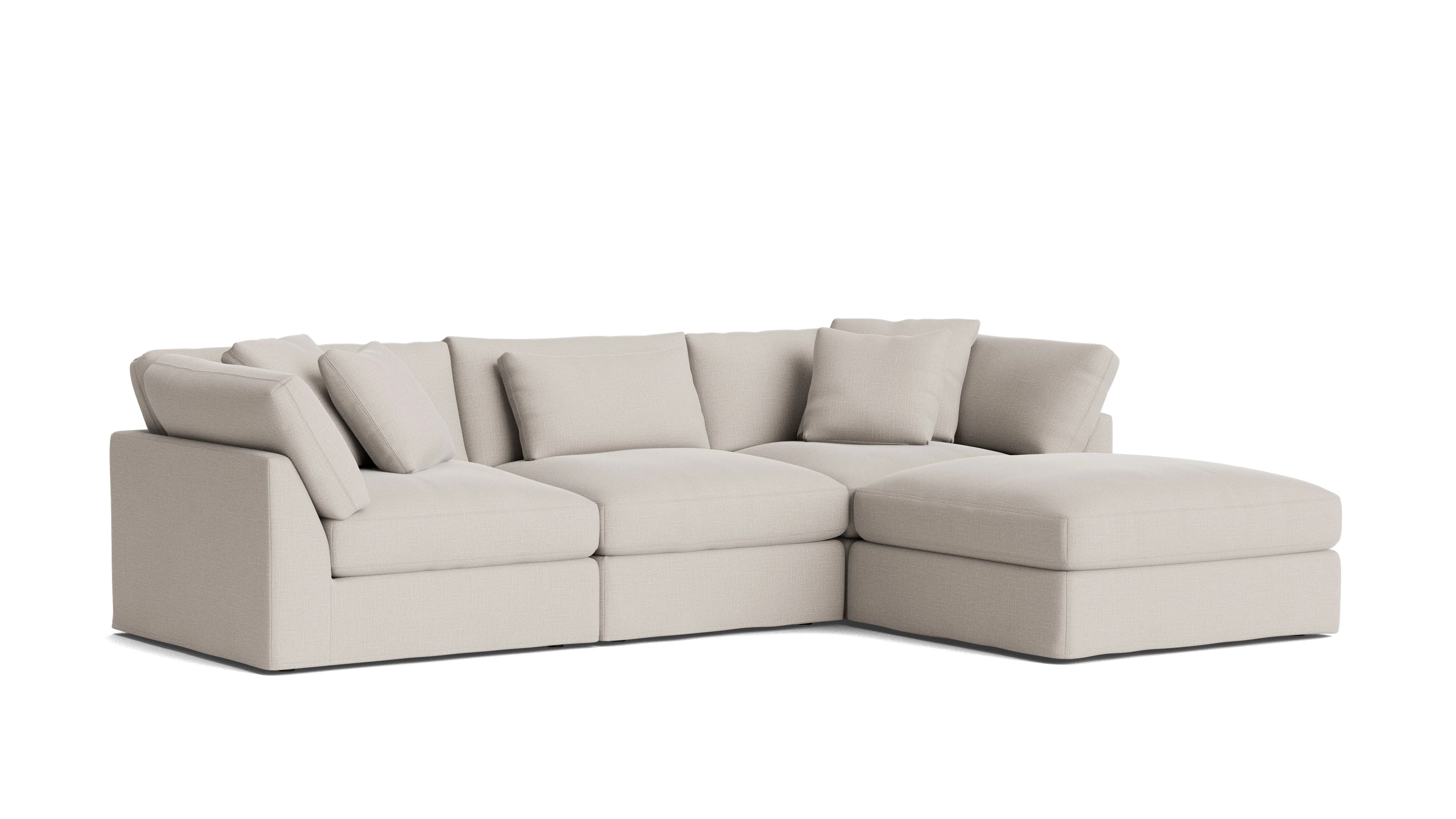 Get Together™ 4-Piece Modular Sectional, Large, Clay - Image 4