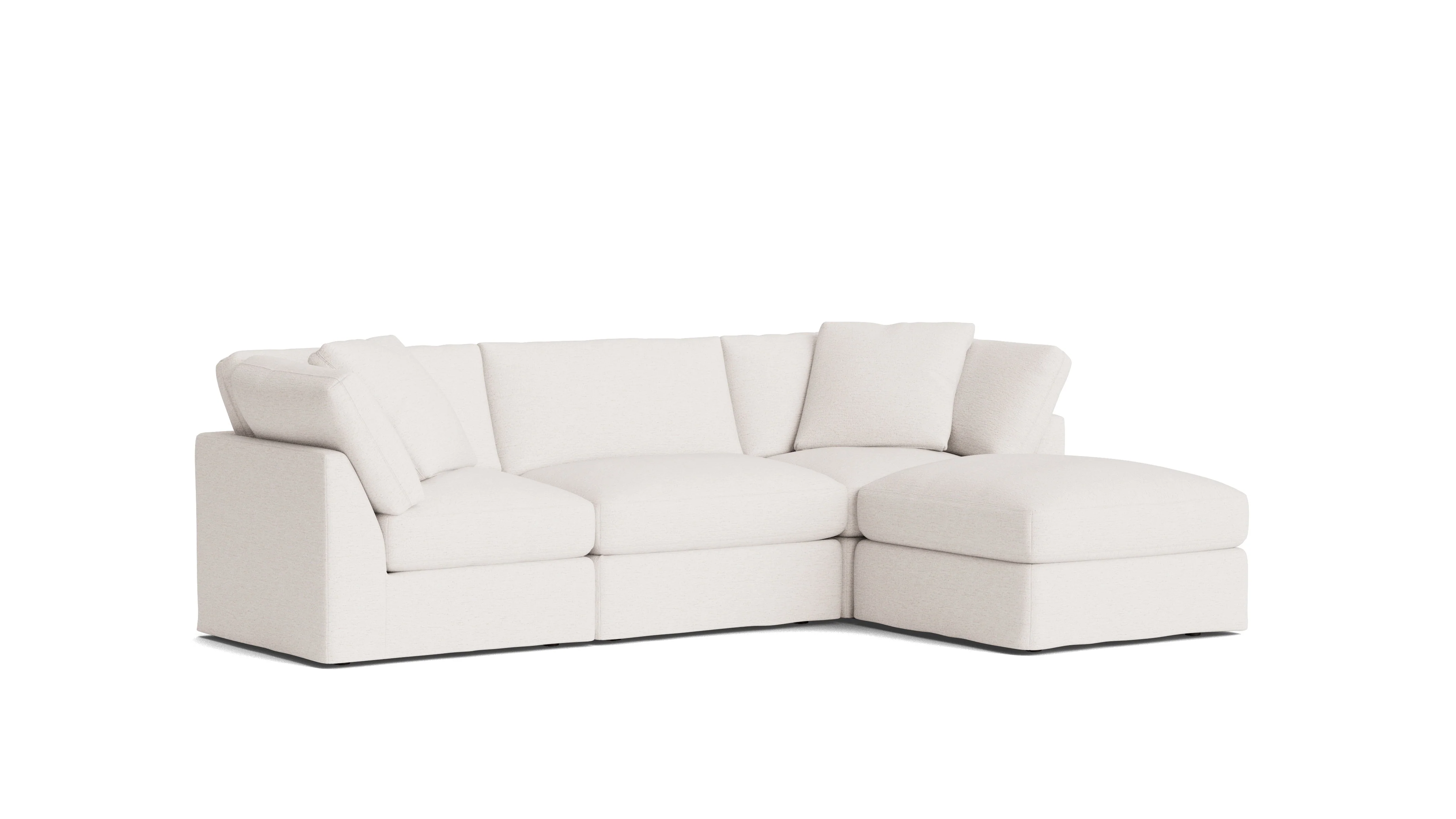 Get Together™ 4-Piece Modular Sectional, Standard, Nomad Snow - Image 4