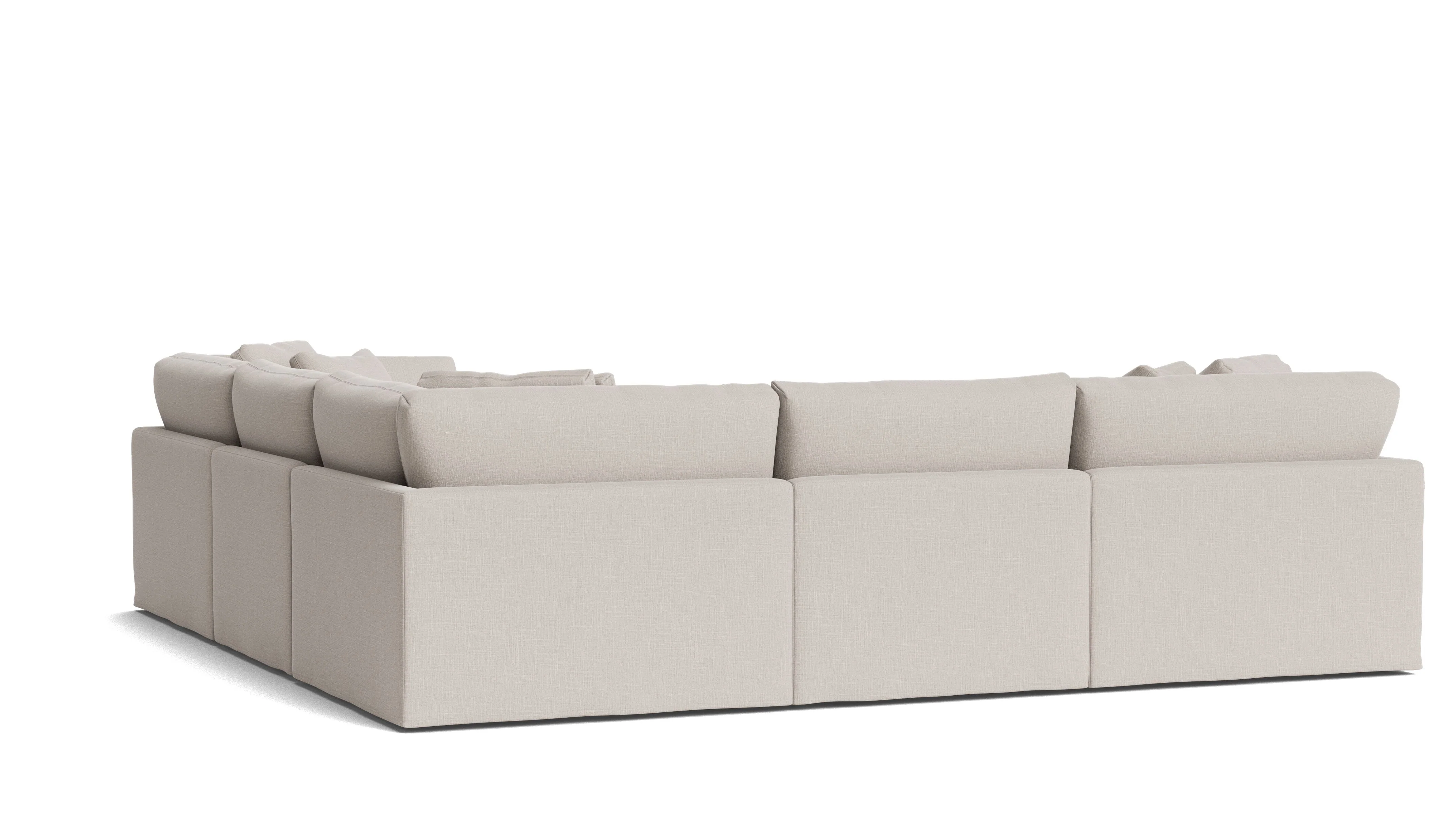 Get Together™ 5-Piece Modular Sectional Closed, Large, Clay - Image 5