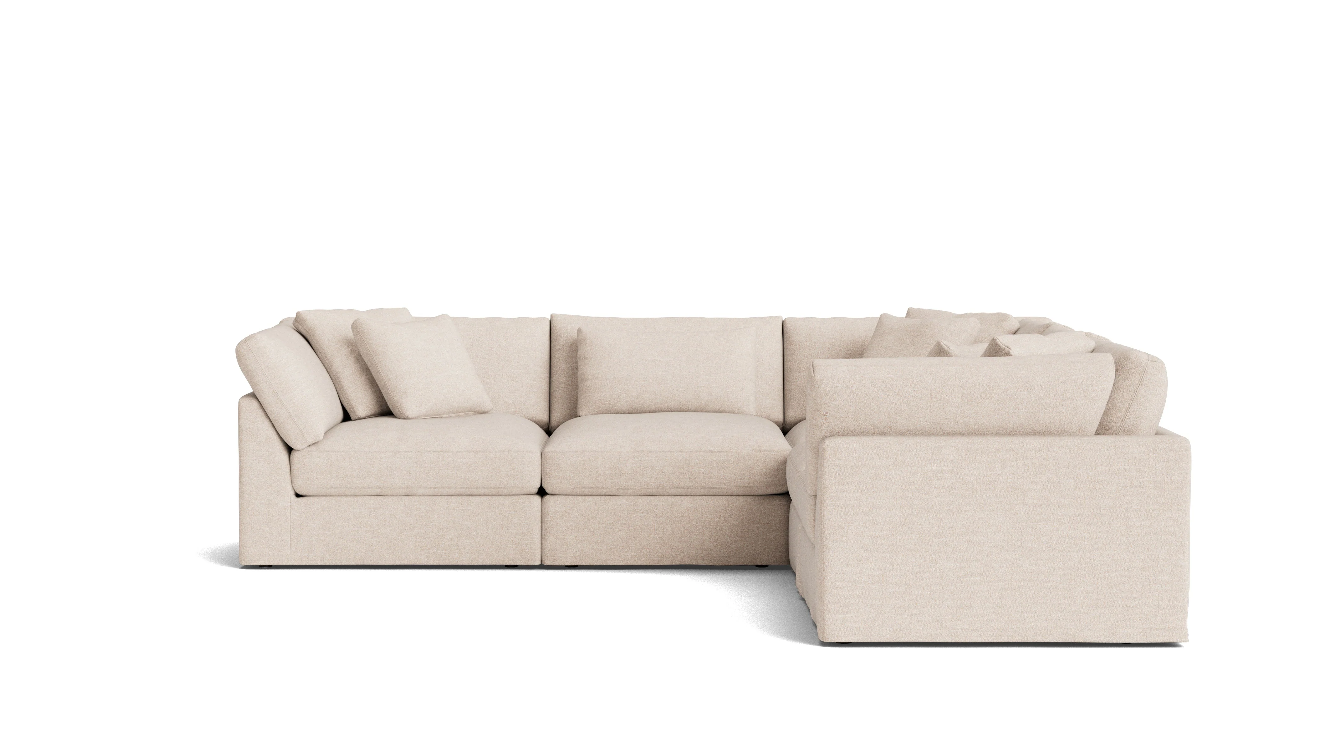 Get Together™ 5-Piece Modular Sectional Closed, Large, Sunbeam - Image 2