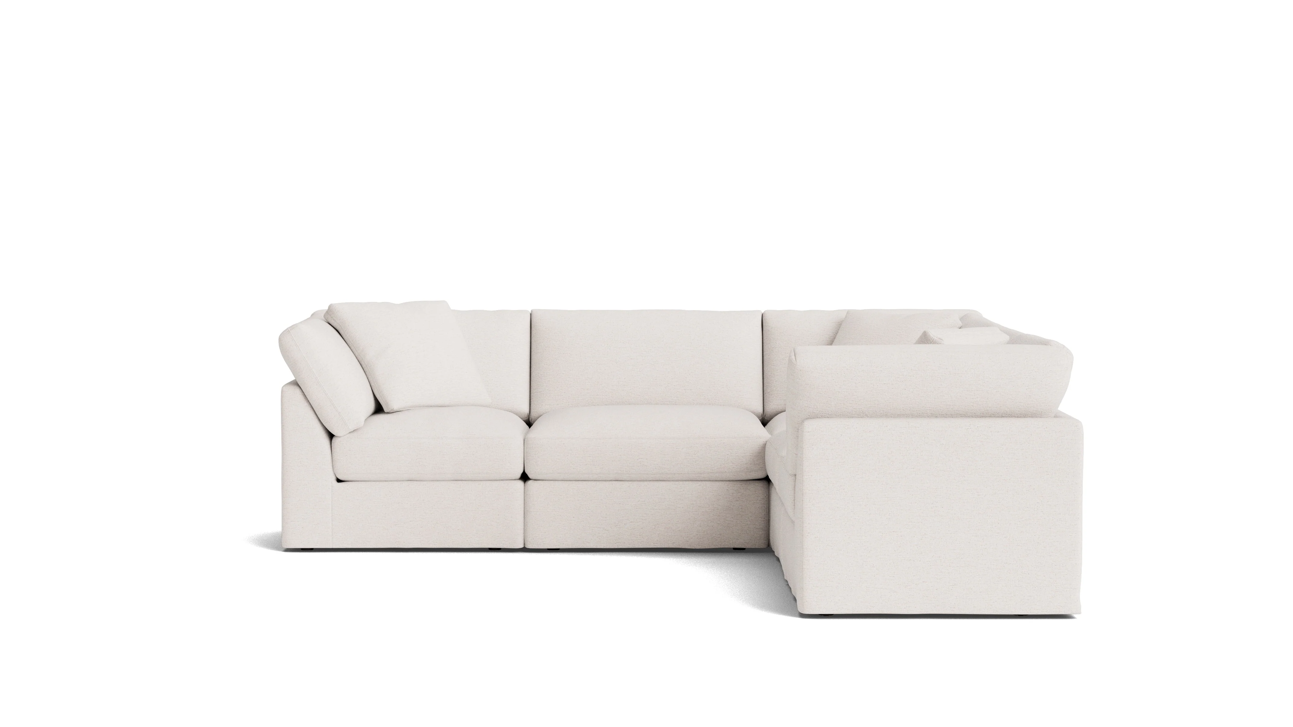 Get Together™ 5-Piece Modular Sectional Closed, Standard, Nomad Snow - Image 2