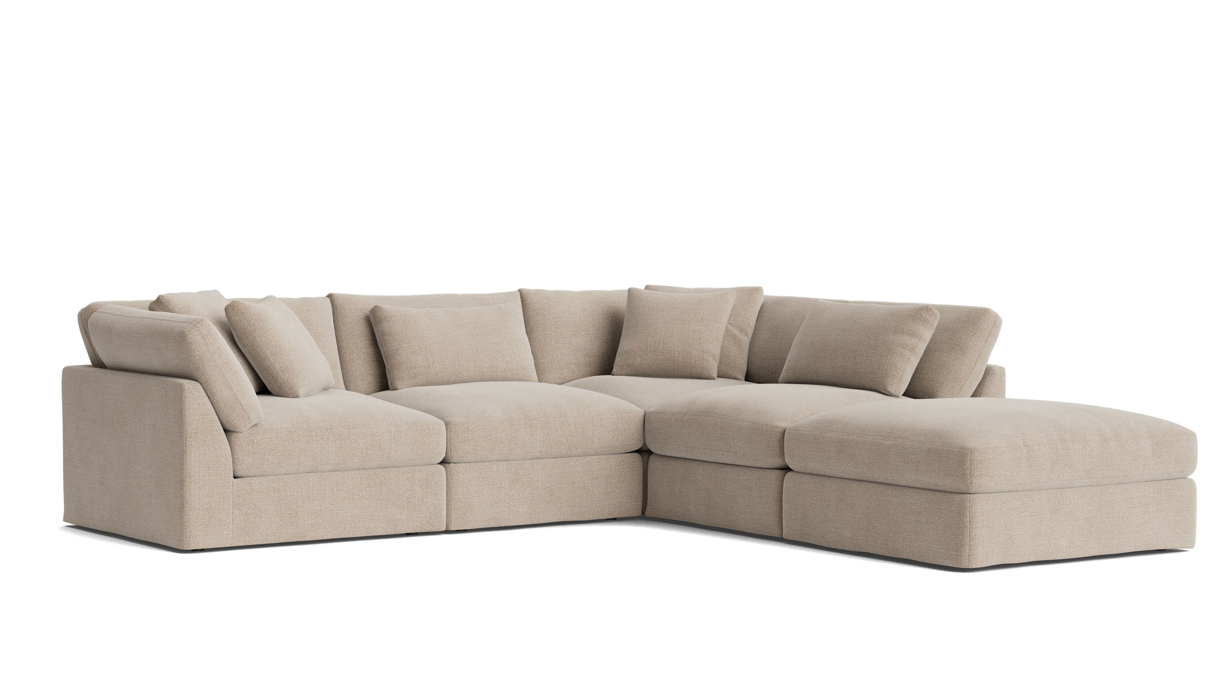 Get Together™ 5-Piece Modular Sectional, Large, Champagne - Image 4