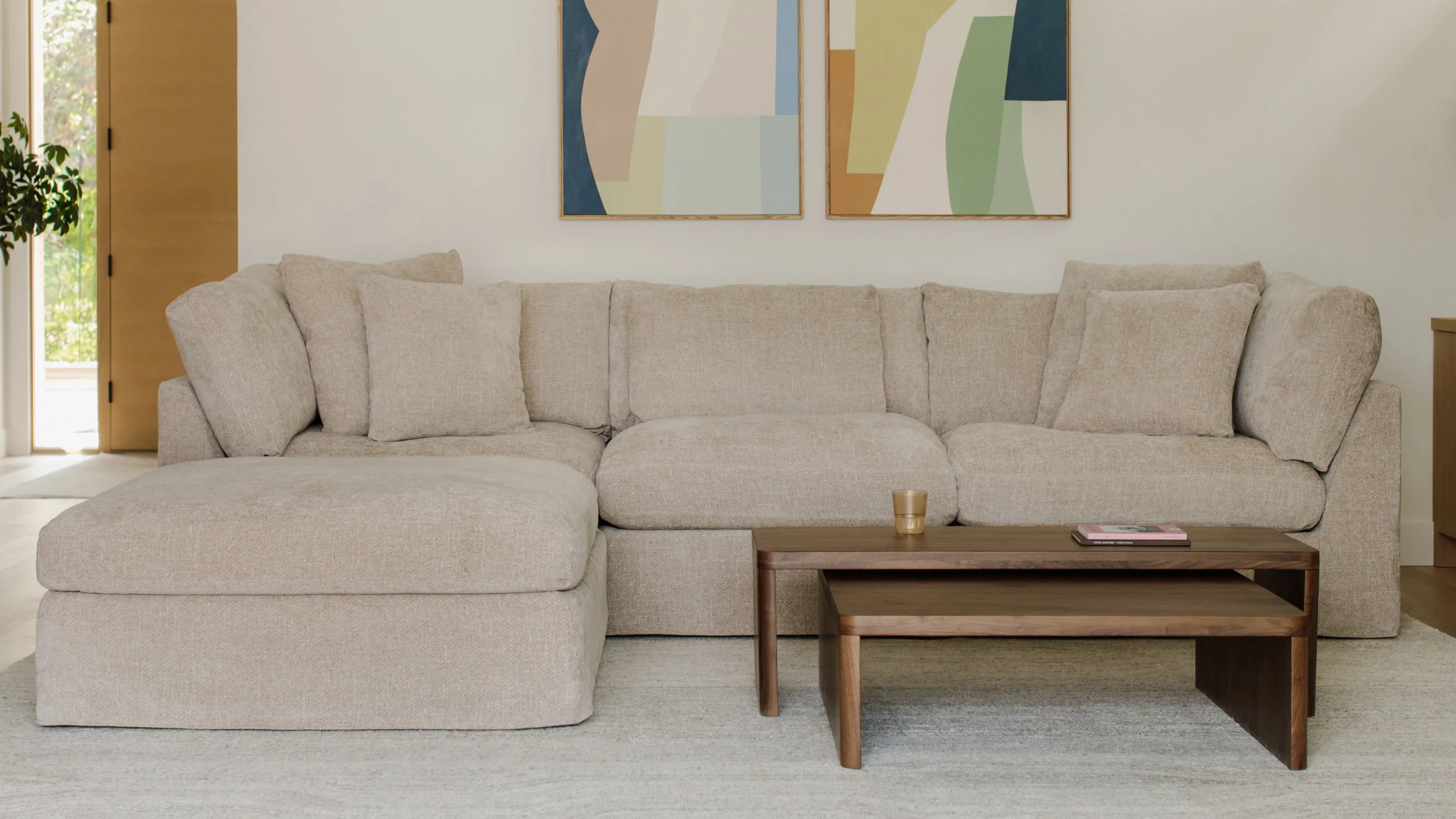 Get Together™ 5-Piece Modular Sectional, Large, Champagne - Image 9