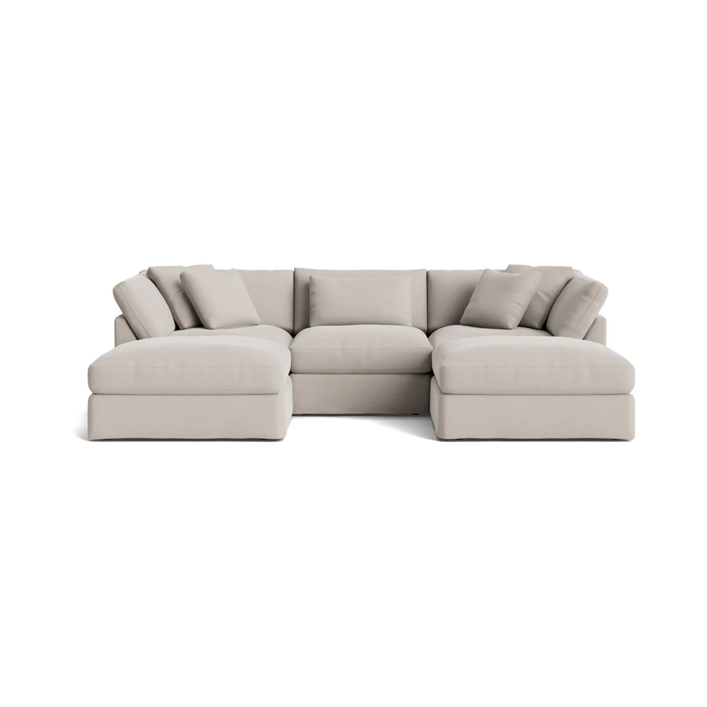 Get Together™ 5-Piece Modular U-Shaped Sectional, Large, Clay