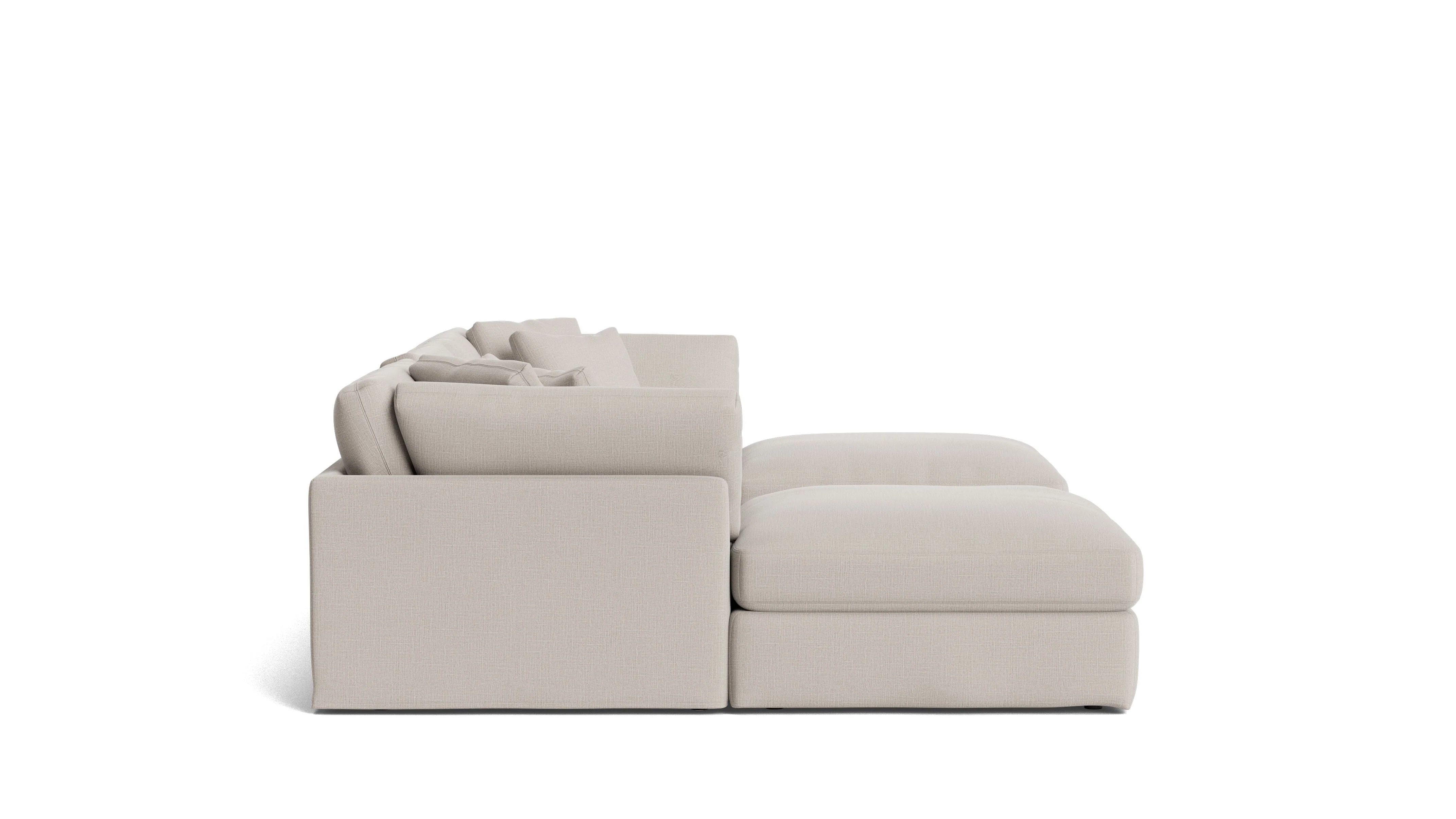Get Together™ 5-Piece Modular U-Shaped Sectional, Large, Clay - Image 4