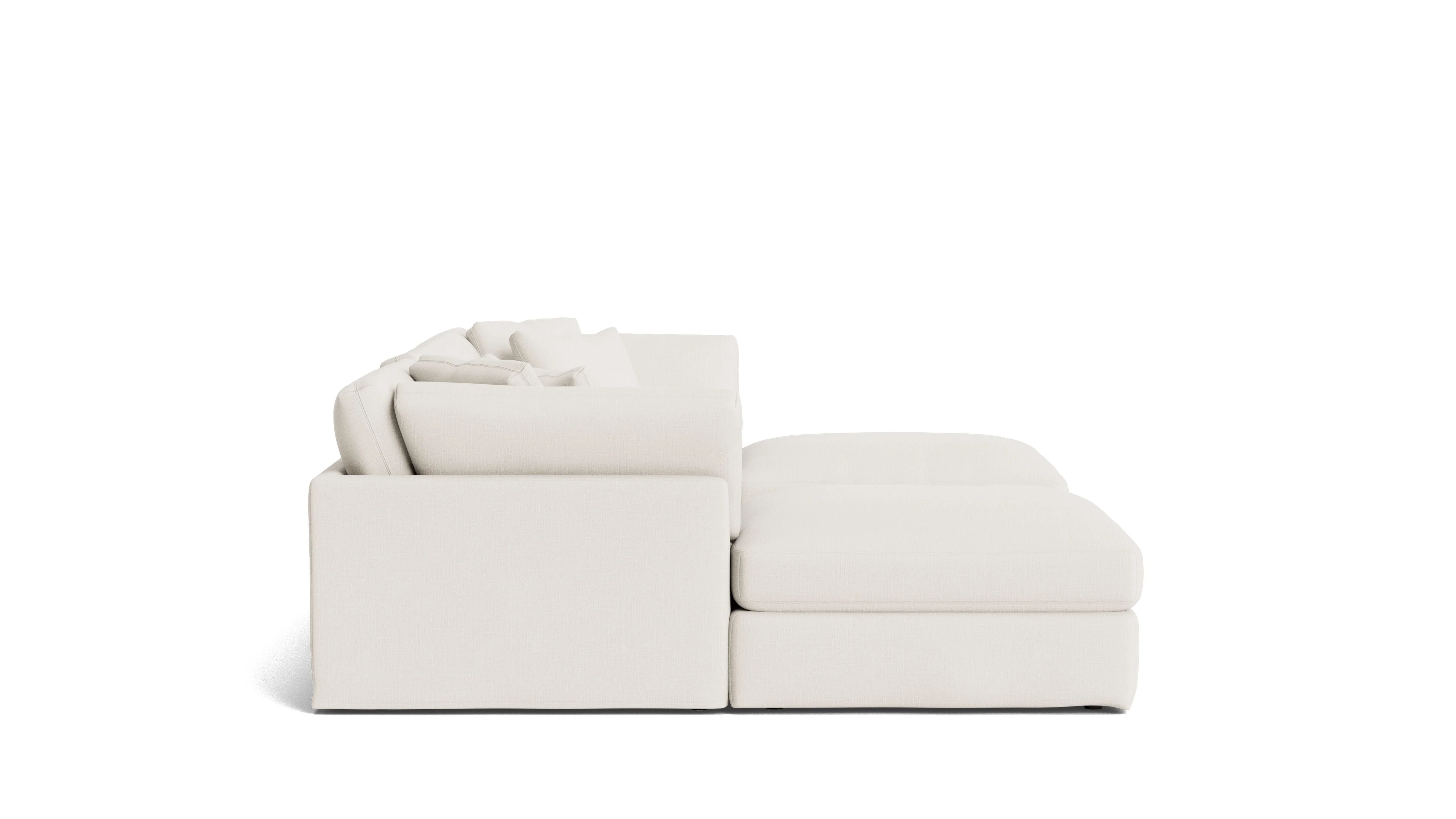 Get Together™ 5-Piece Modular U-Shaped Sectional, Large, Cream Linen - Image 4