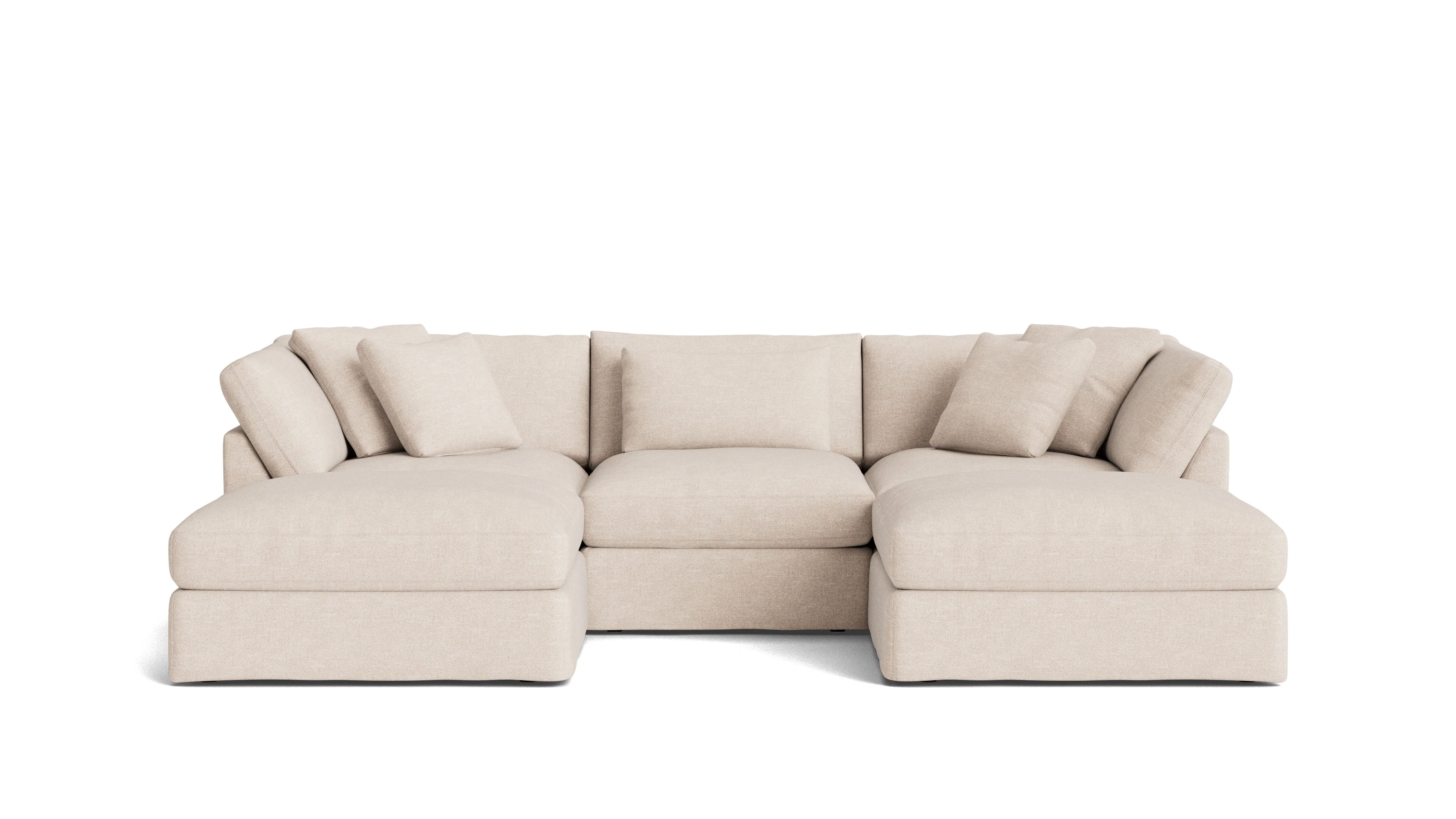 Get Together™ 5-Piece Modular U-Shaped Sectional, Large, Sunbeam - Image 2