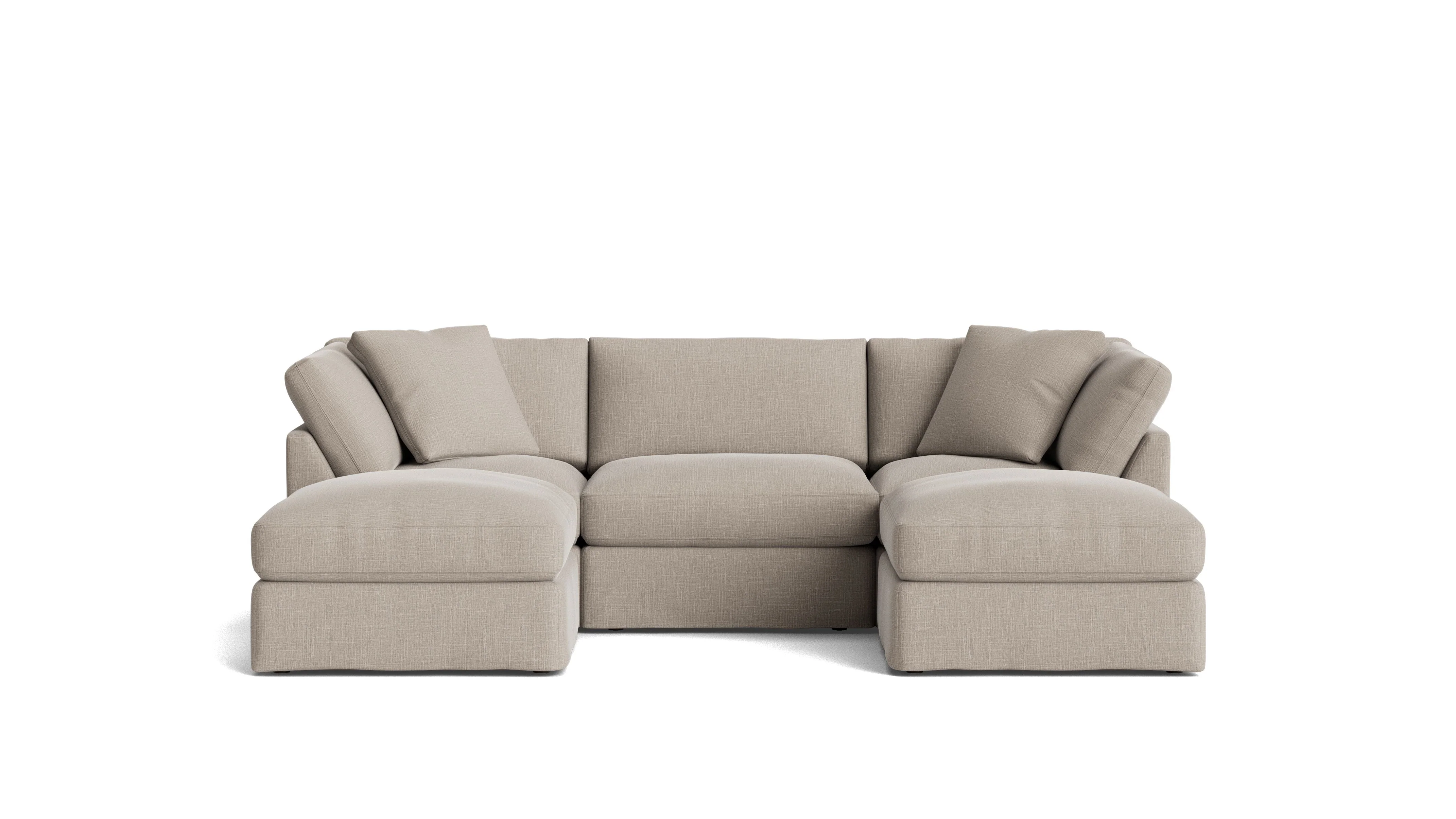 Get Together™ 5-Piece Modular U-Shaped Sectional, Standard, Light Pebble - Image 2