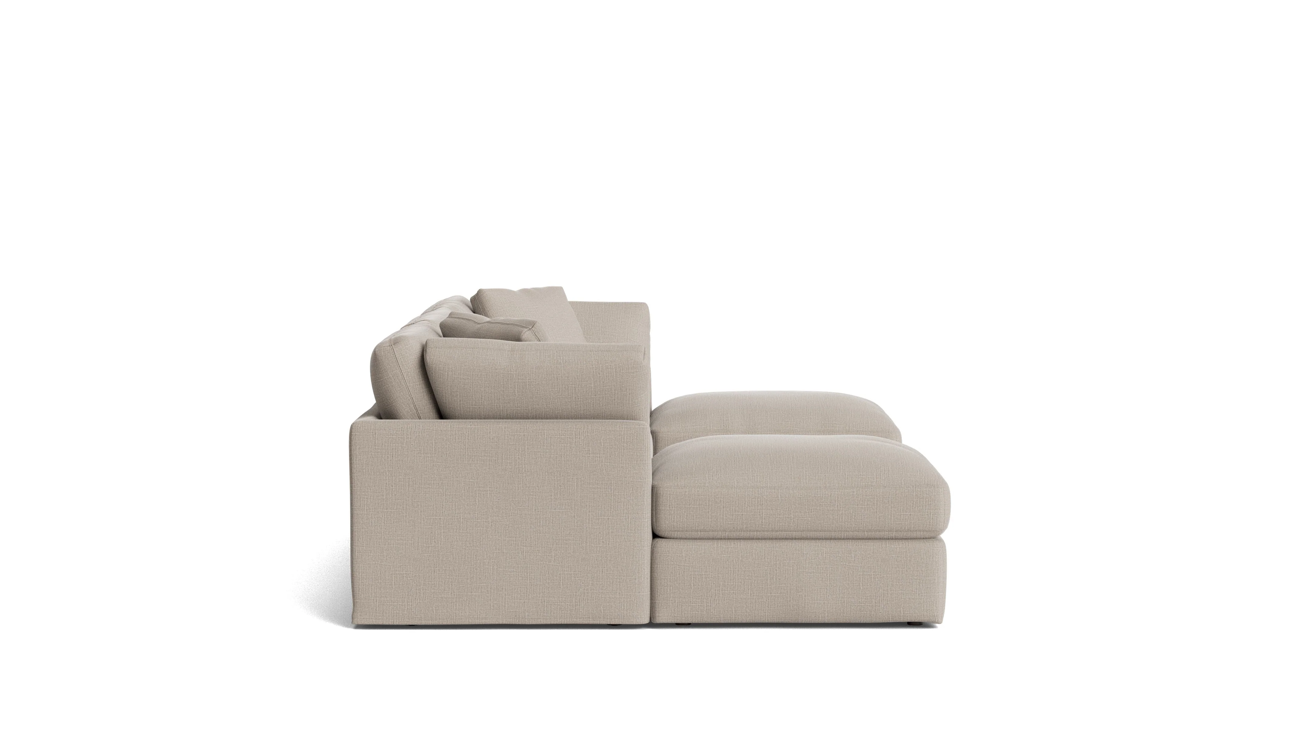 Get Together™ 5-Piece Modular U-Shaped Sectional, Standard, Light Pebble - Image 4
