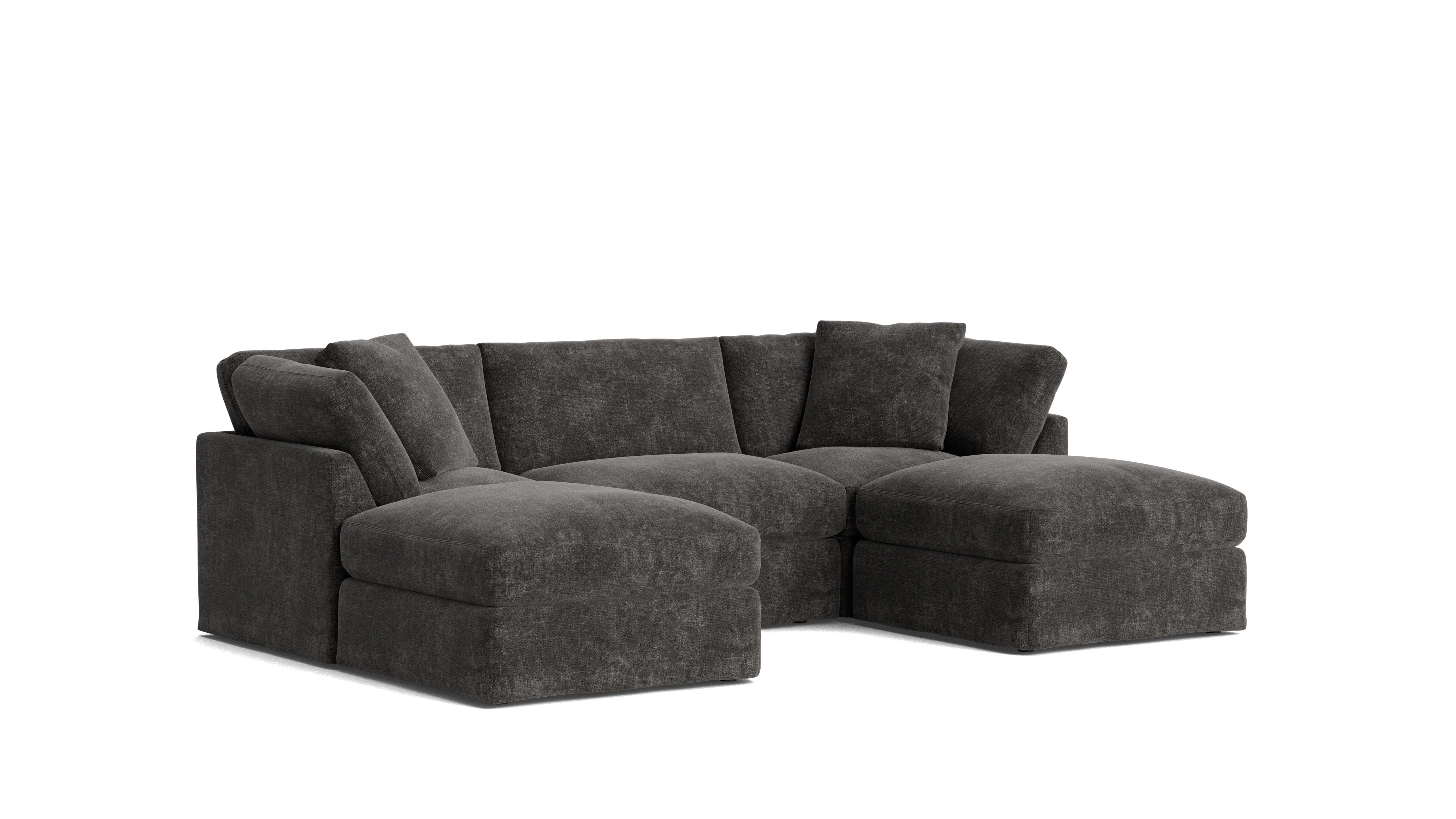 Get Together™ 5-Piece Modular U-Shaped Sectional, Standard, Truffle - Image 3