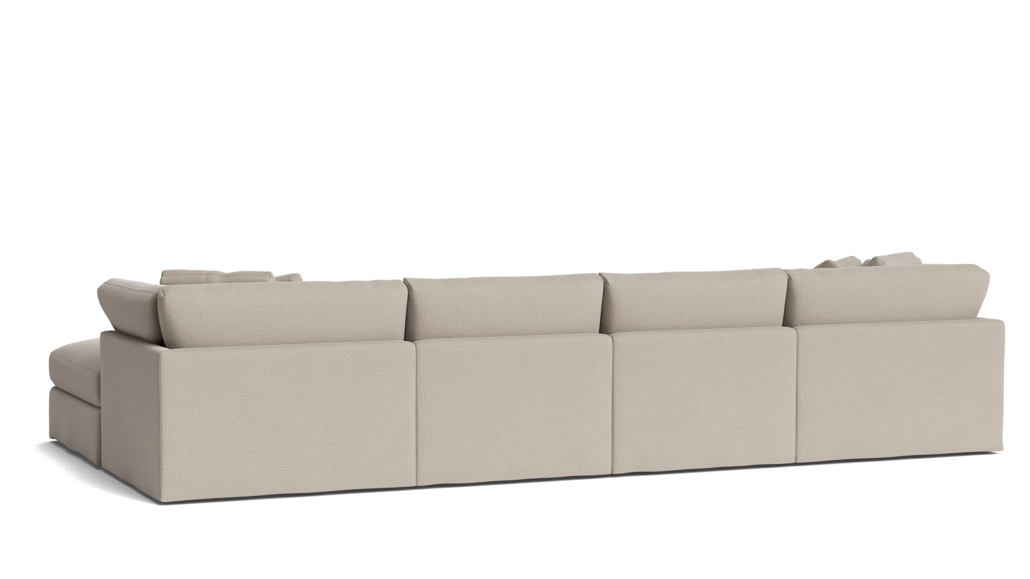 Get Together™ 6-Piece Modular U-Shaped Sectional, Large, Light Pebble - Image 5