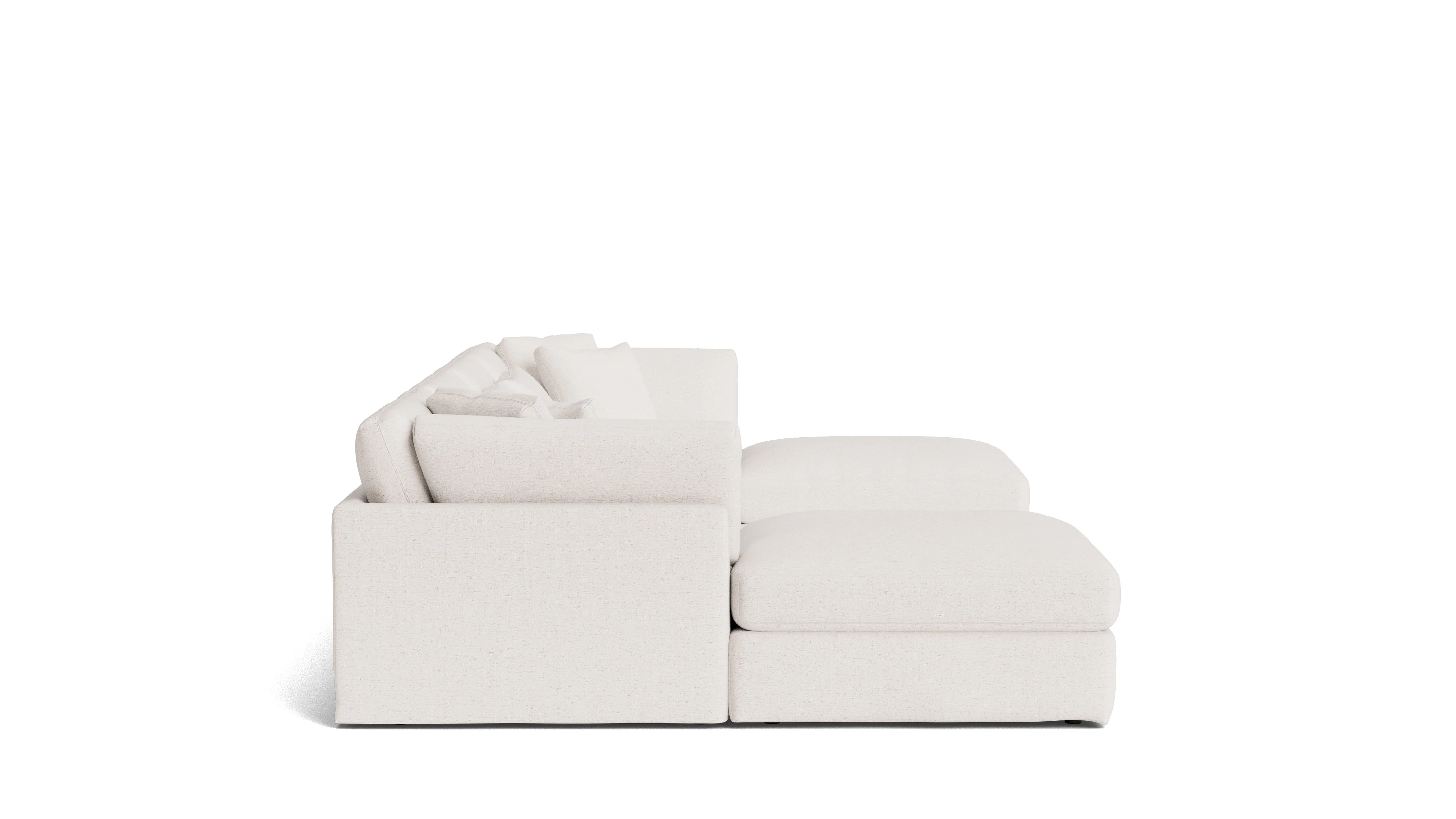 Get Together™ 6-Piece Modular U-Shaped Sectional, Large, Nomad Snow - Image 4