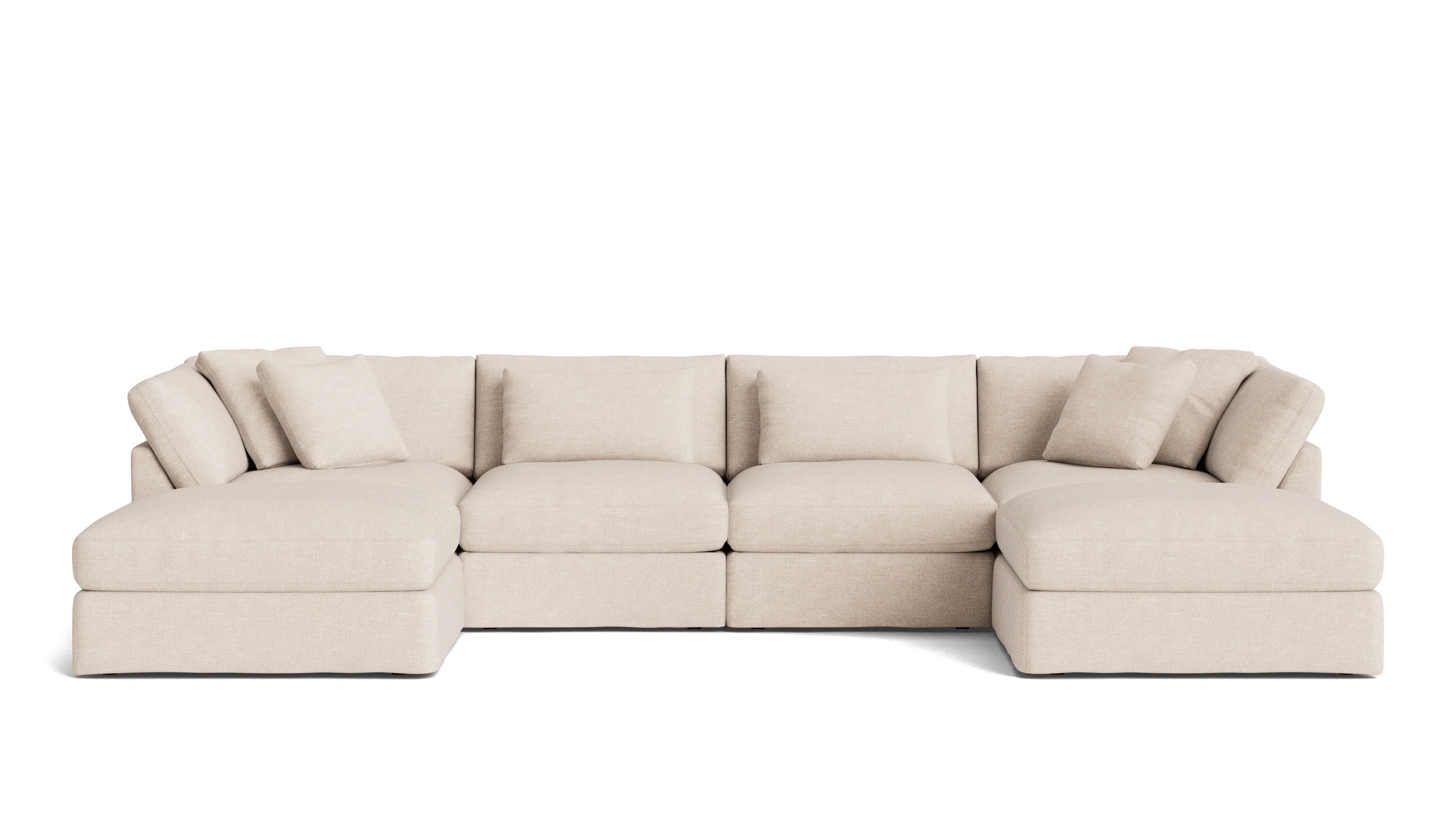 Get Together™ 6-Piece Modular U-Shaped Sectional, Large, Sunbeam - Image 2