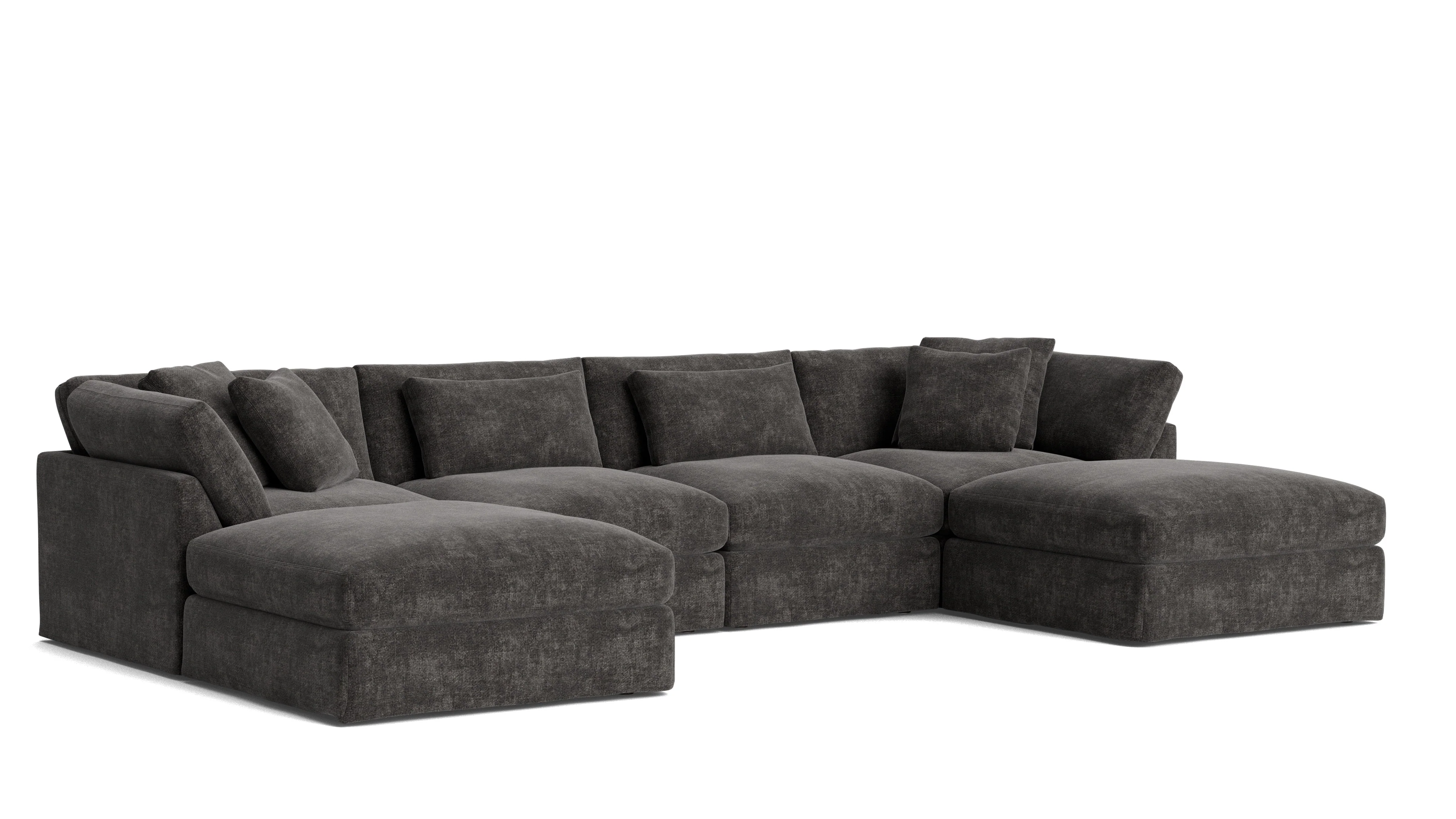 Get Together™ 6-Piece Modular U-Shaped Sectional, Large, Truffle - Image 3