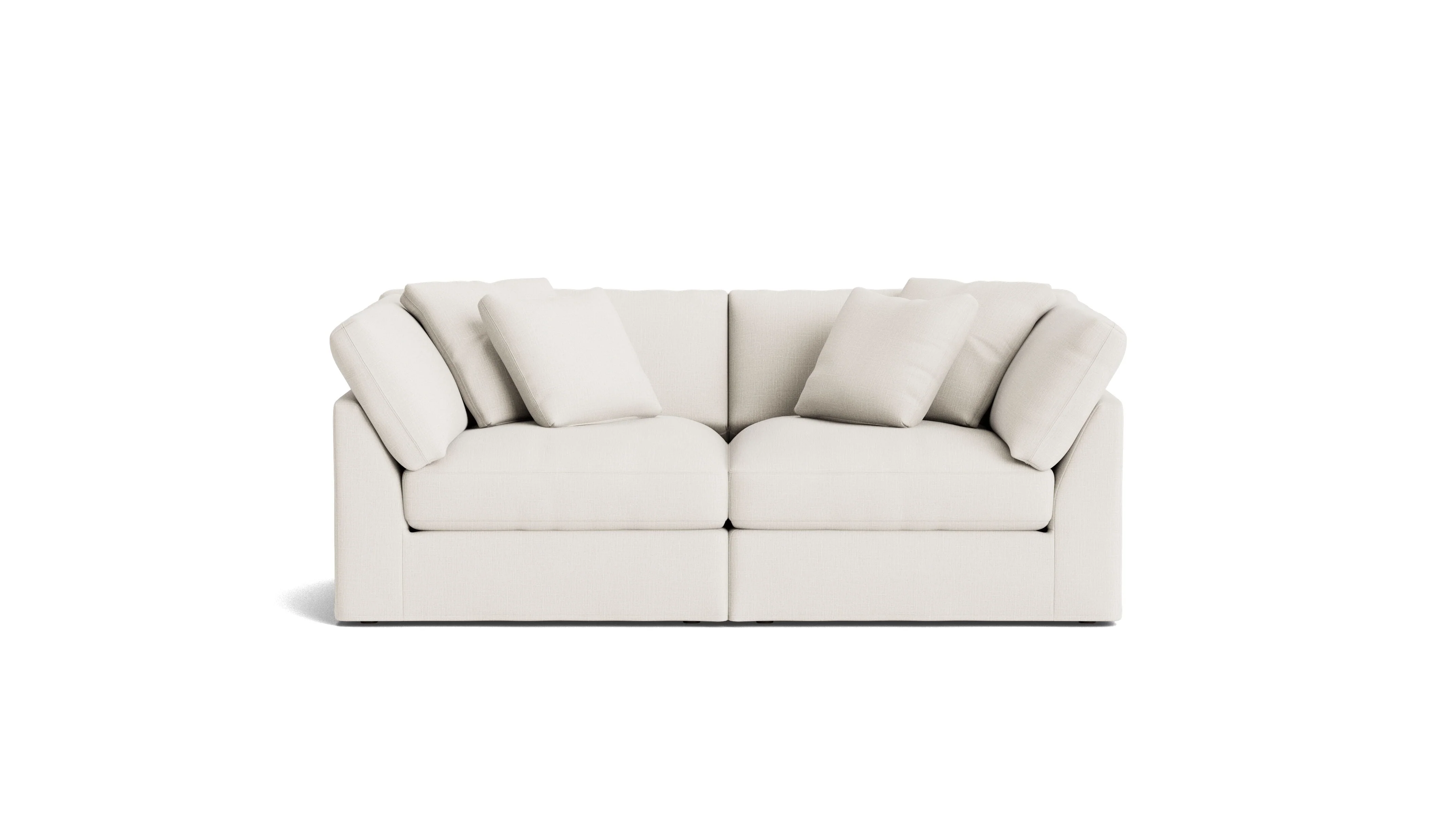 Get Together™ 2-Piece Modular Sofa, Large, Cream Linen - Image 2
