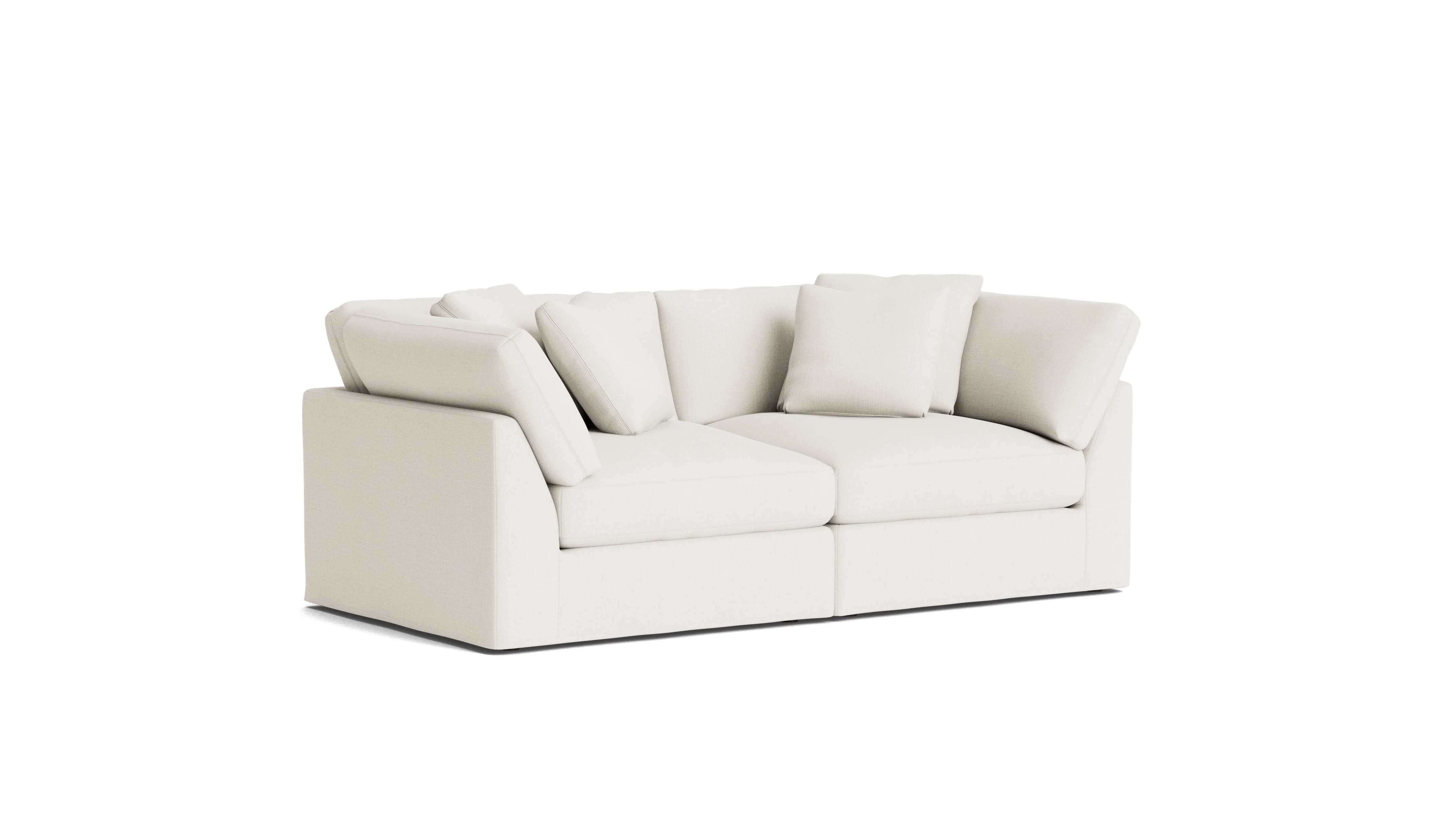 Get Together™ 2-Piece Modular Sofa, Large, Cream Linen - Image 3