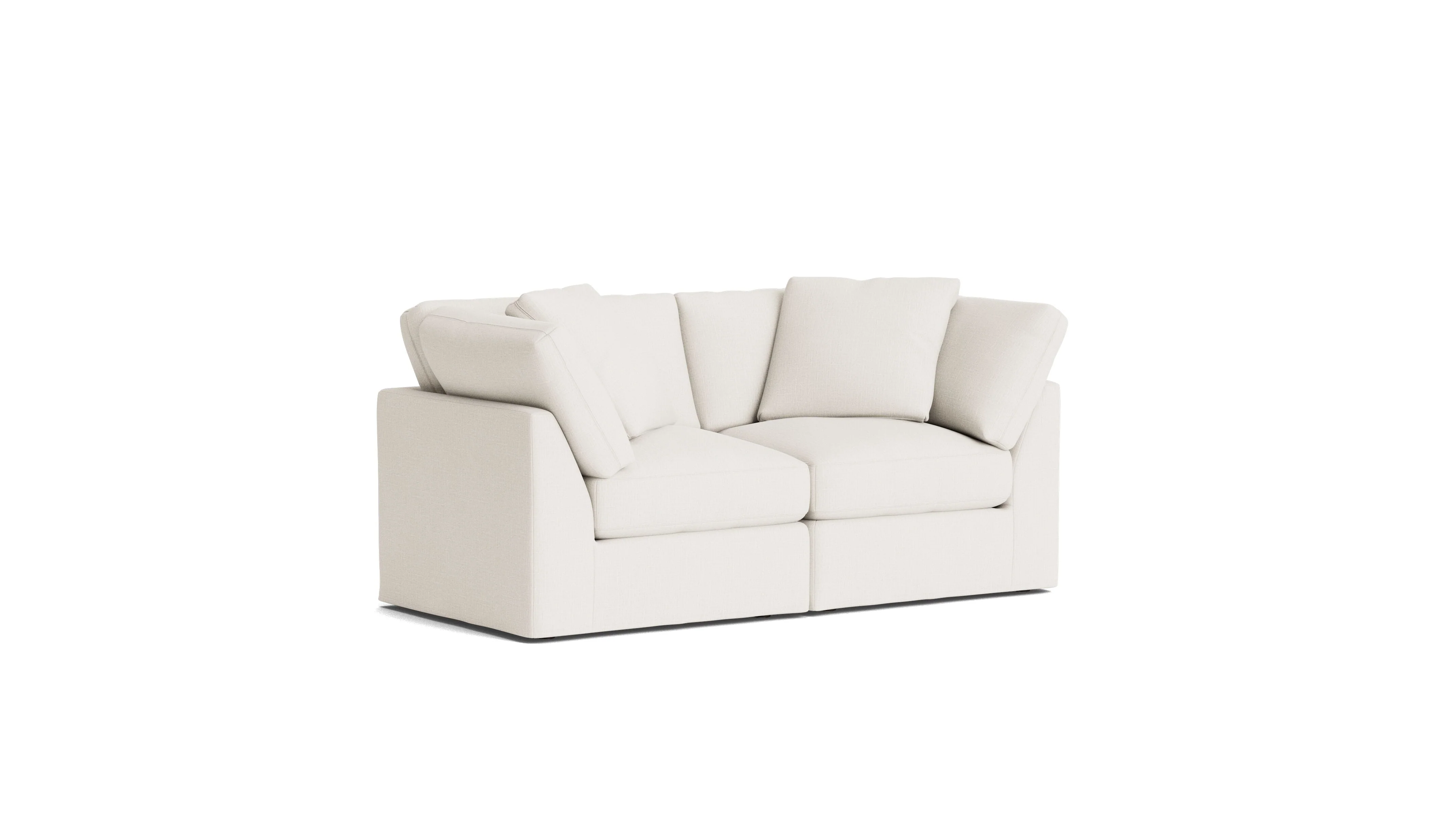 Get Together™ 2-Piece Modular Sofa, Standard, Cream Linen - Image 3
