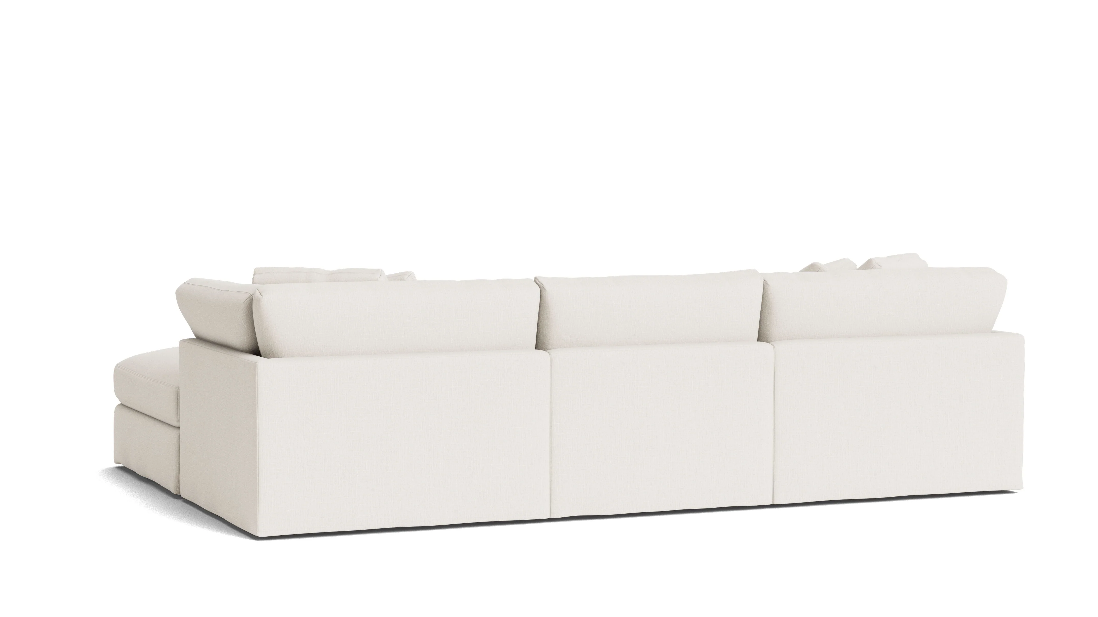 Get Together™ 4-Piece Modular Sectional, Large, Cream Linen - Image 5