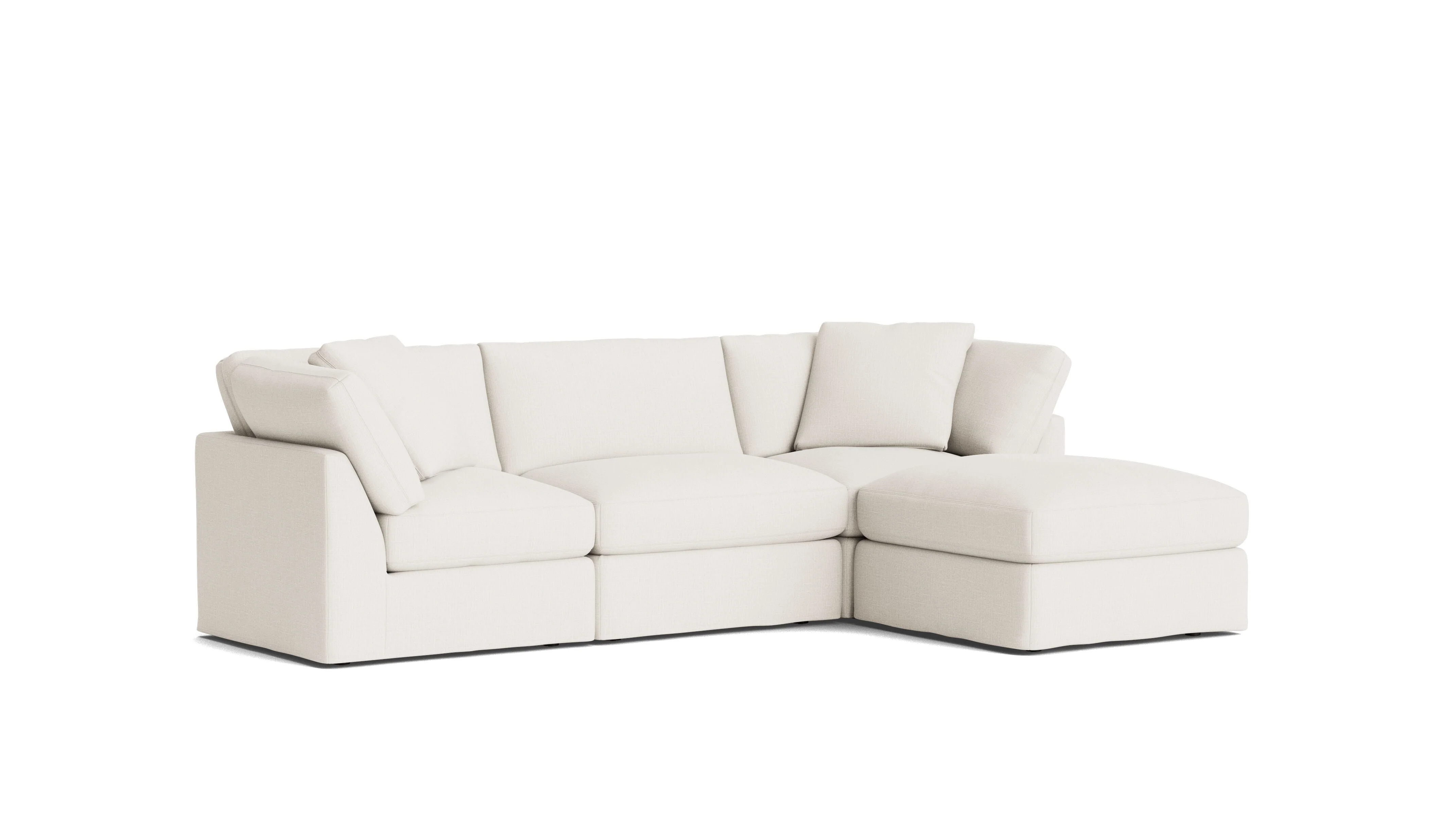 Get Together™ 4-Piece Modular Sectional, Standard, Cream Linen - Image 4