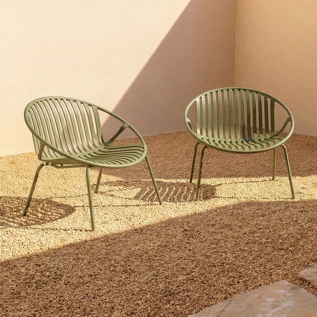 Golden Hour Outdoor Lounge Chair (Set of Two), Matcha
