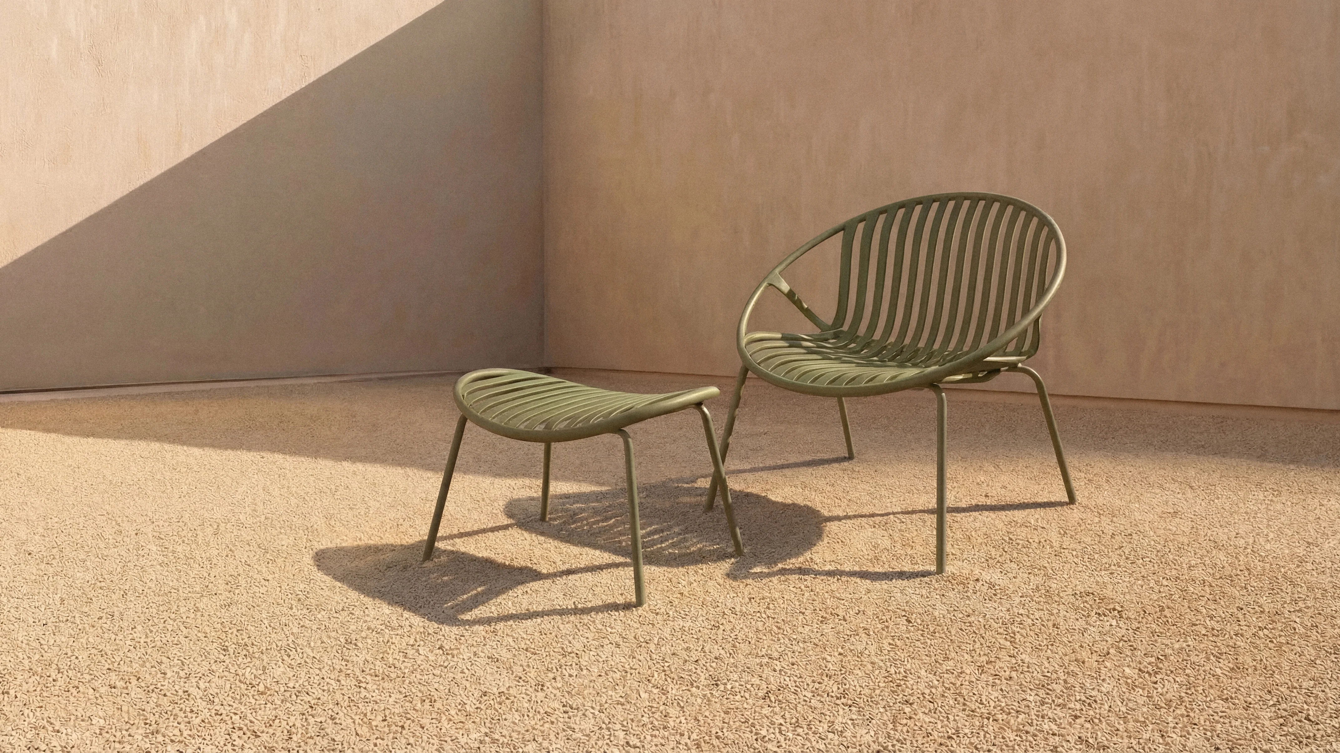 Golden Hour Outdoor Lounge Chair (Set of Two), Matcha - Image 4