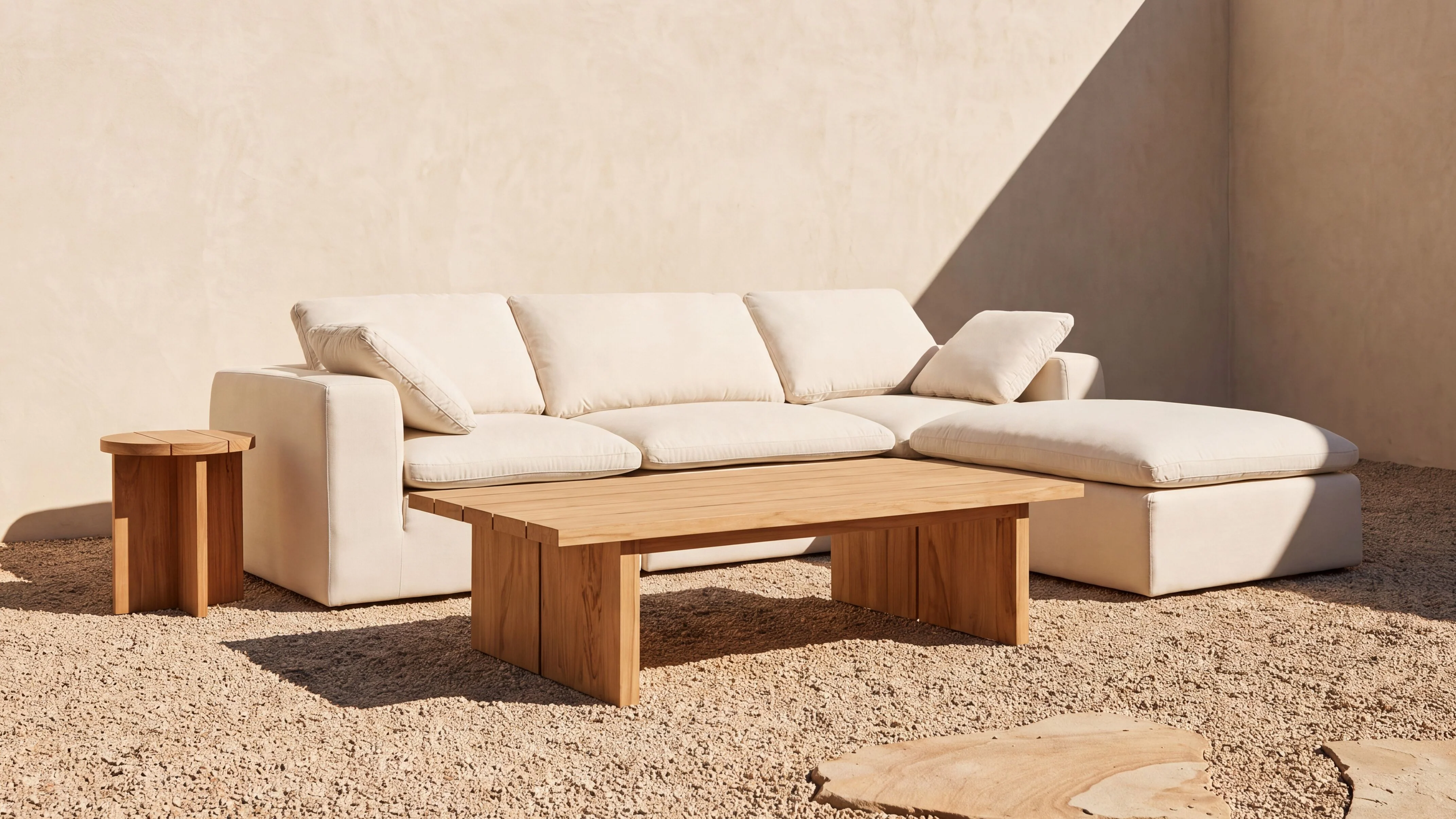 Harbour Outdoor Coffee Table, Teak - Image 3