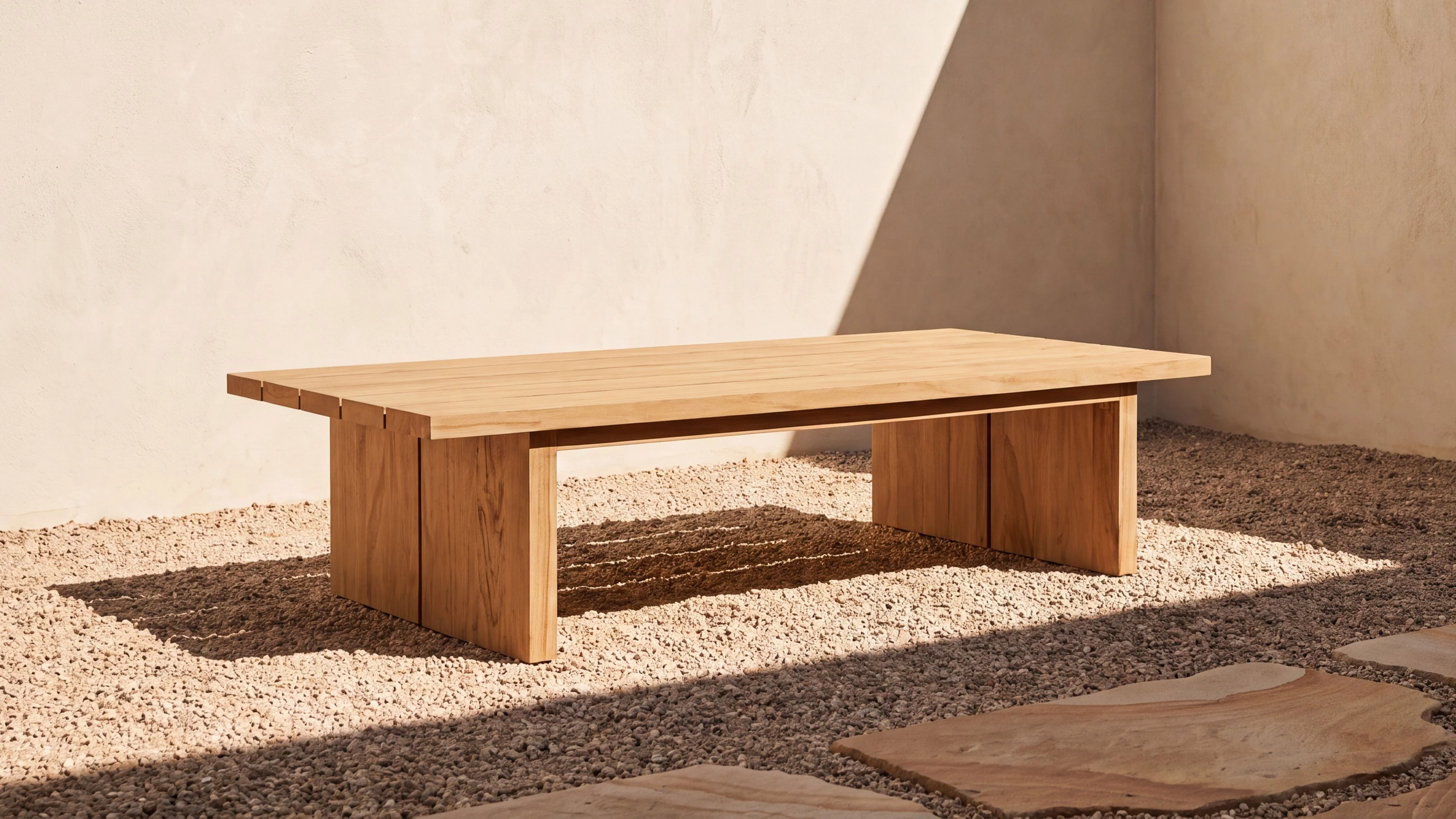 Harbour Outdoor Coffee Table, Teak - Image 4