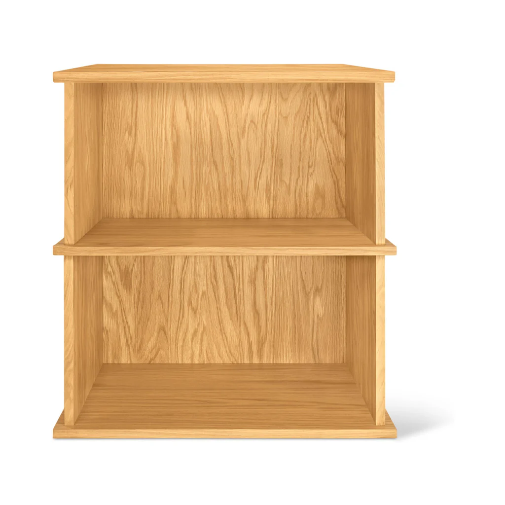 Keep Stacking Storage System 2-Piece, Open, White Oak