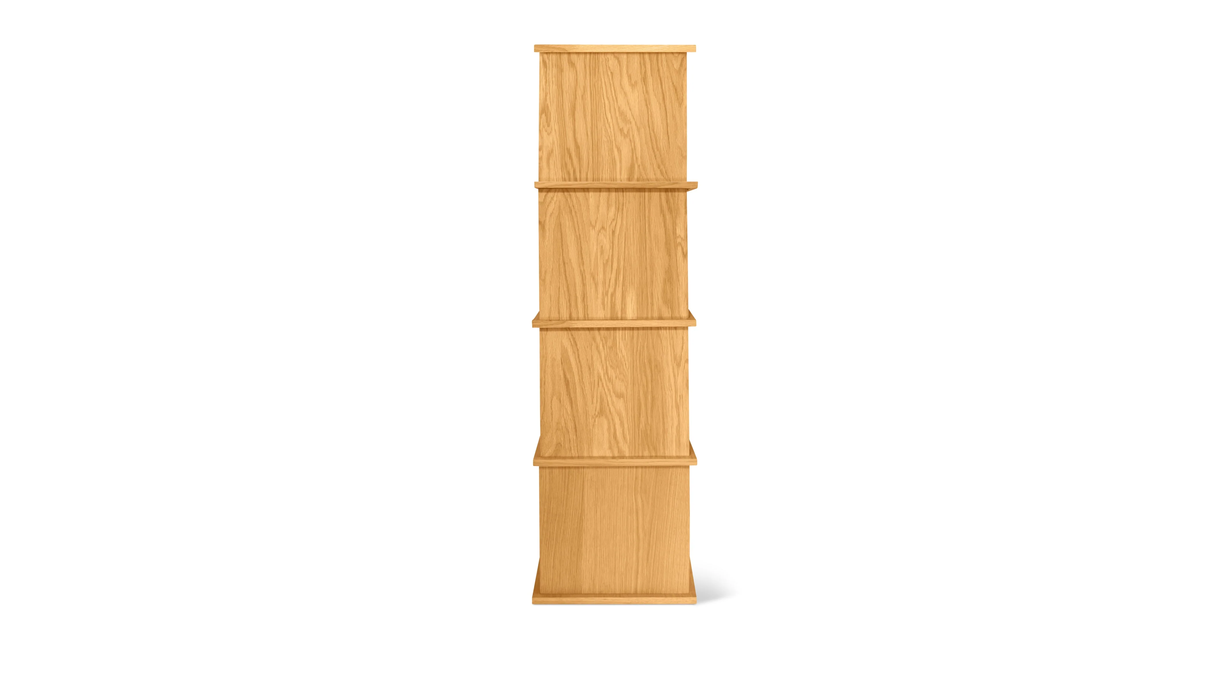 Keep Stacking Storage System 4-Piece Tall, Open and Closed, White Oak - Image 7