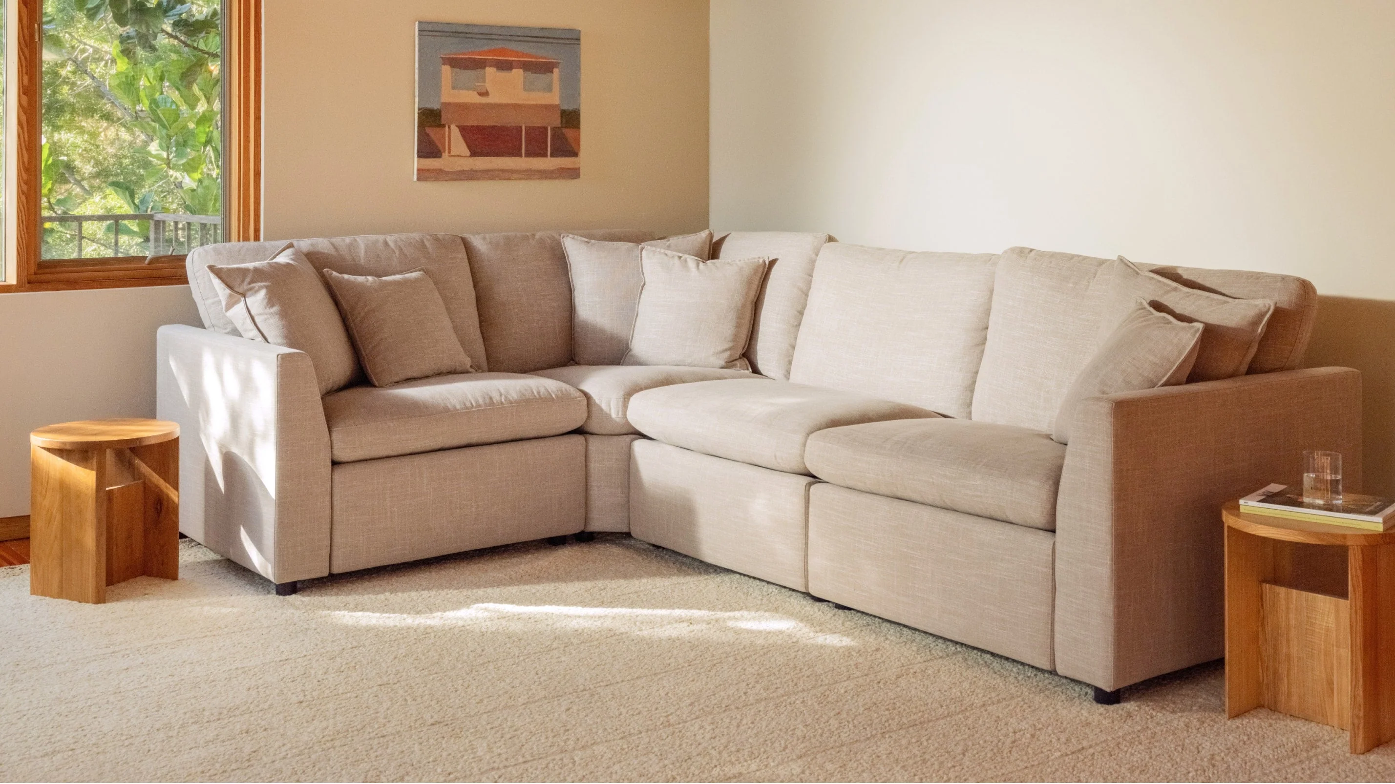 Lift Off Power Recliner 4-Piece Modular Sectional, Light Pebble - Image 3