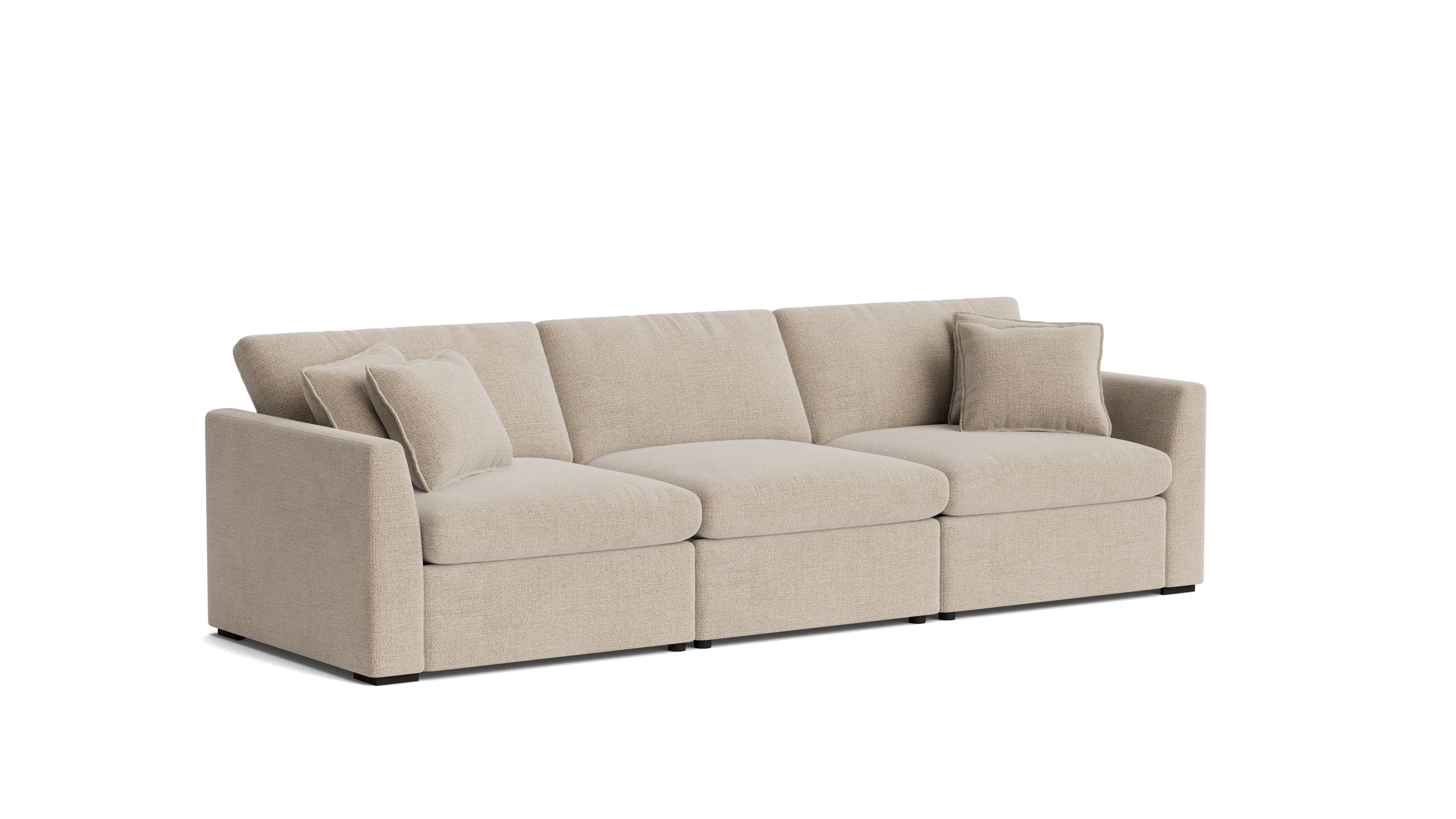 Lift Off Power Recliner 3-Piece Modular Sofa, Champagne - Image 3