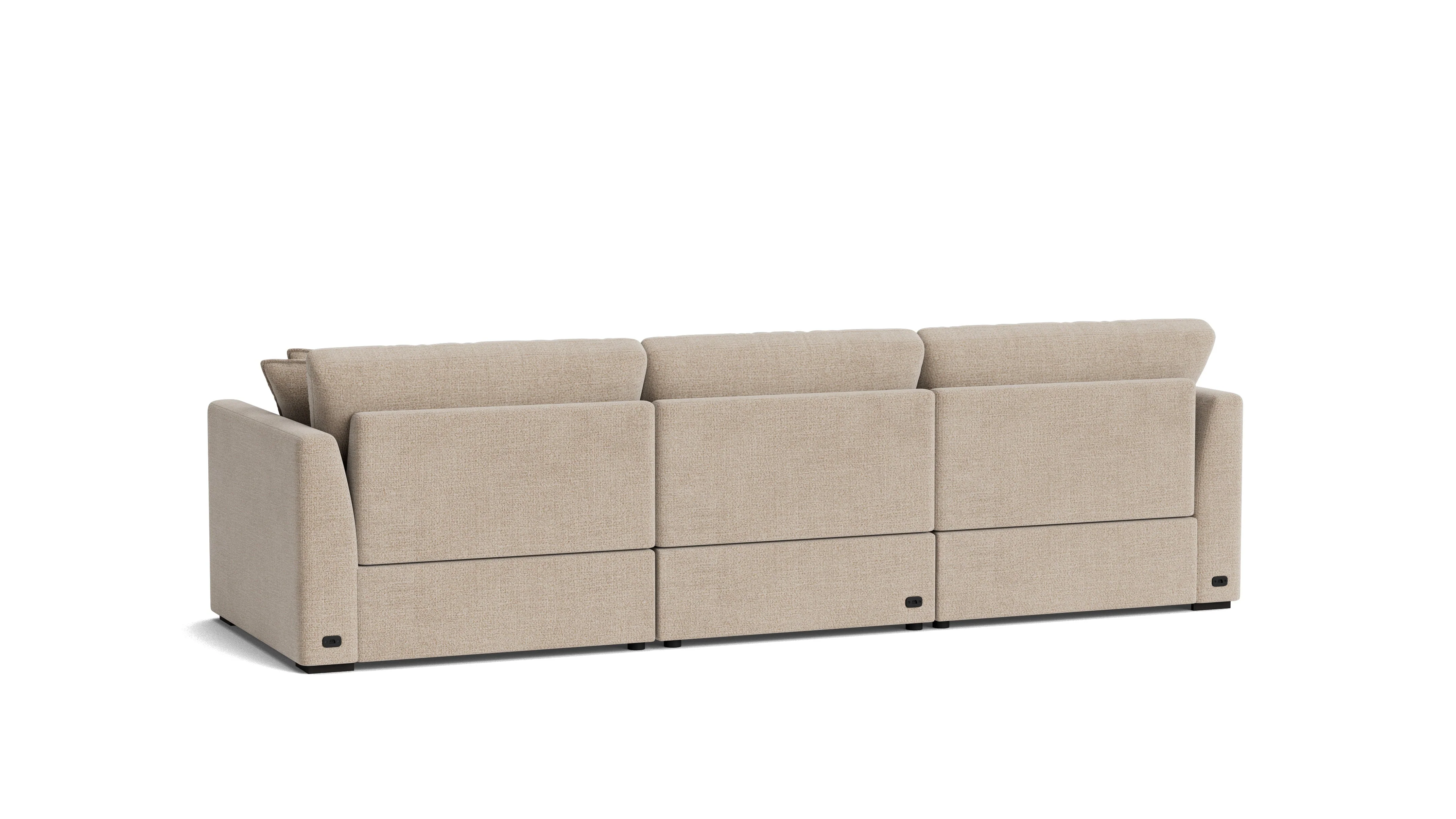 Lift Off Power Recliner 3-Piece Modular Sofa, Champagne - Image 5