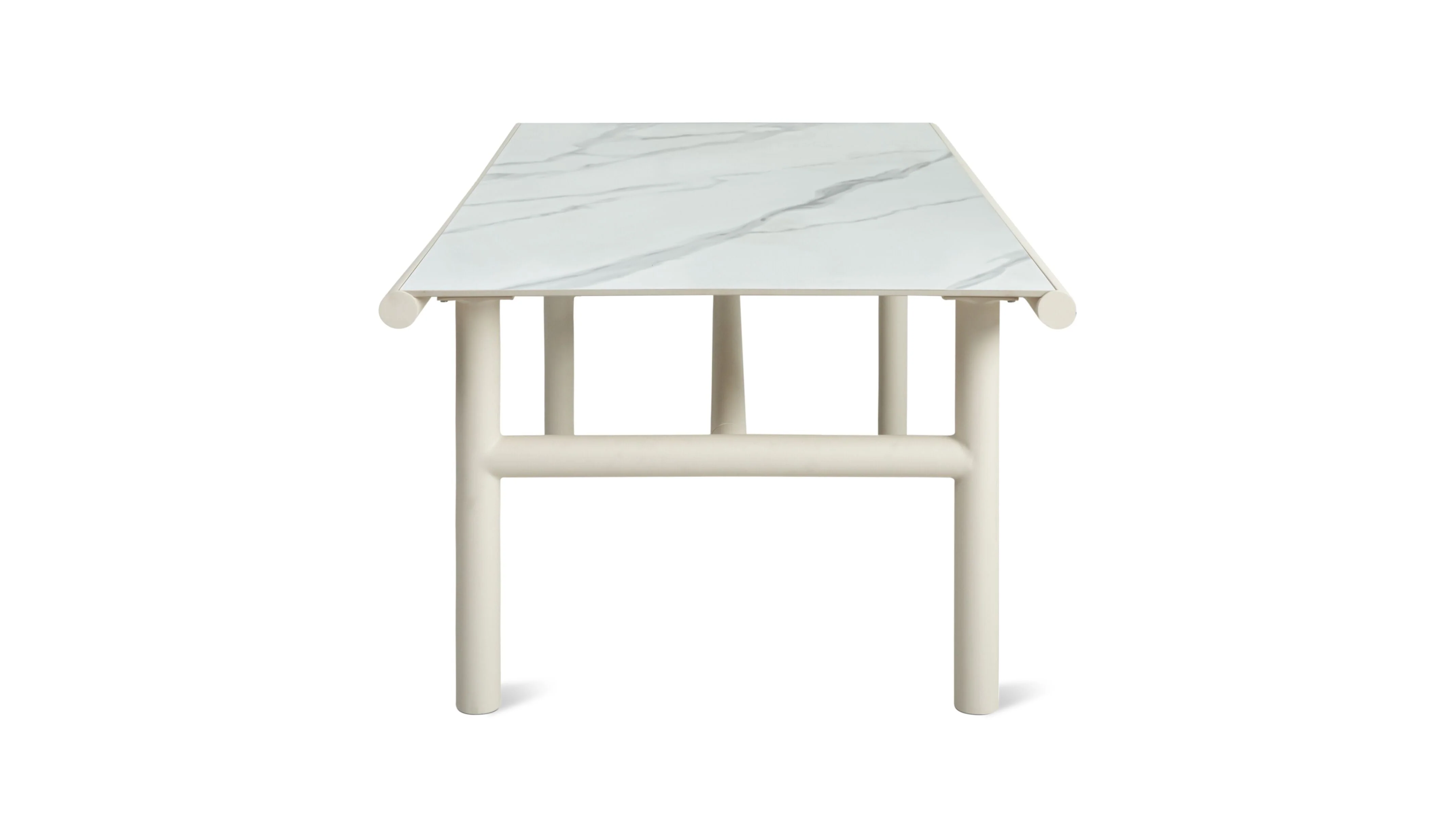 Long Weekend Outdoor Dining Table, Ivory - Image 4