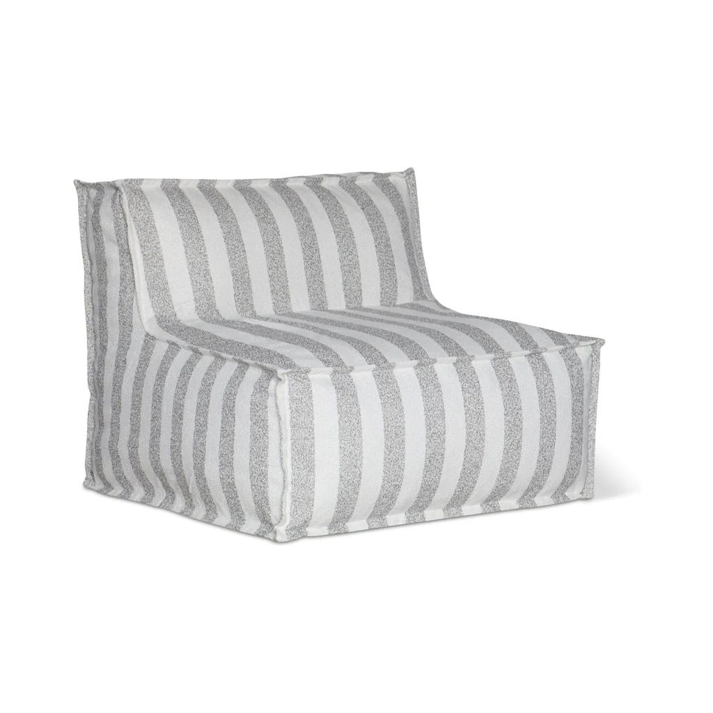 Make Waves Outdoor Armless Chair, Brighton Stripe