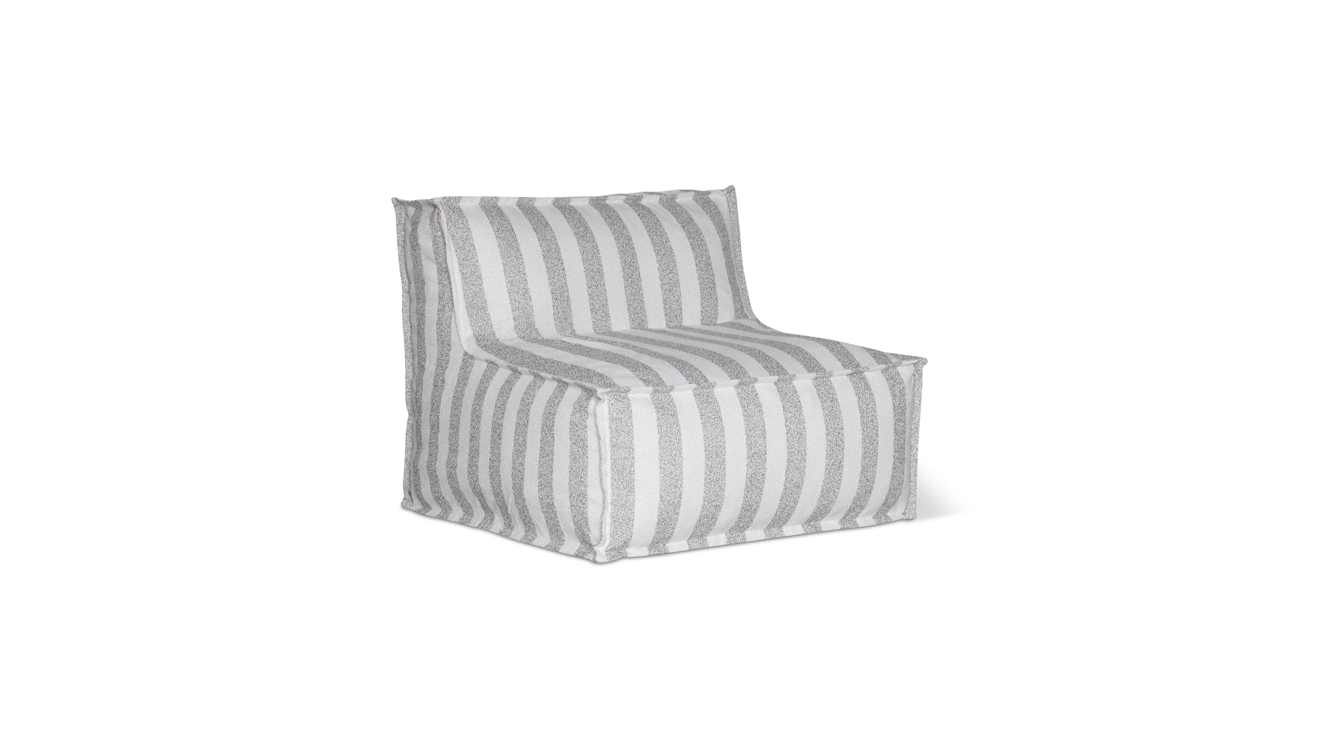 Make Waves Outdoor Armless Chair, Brighton Stripe - Image 2