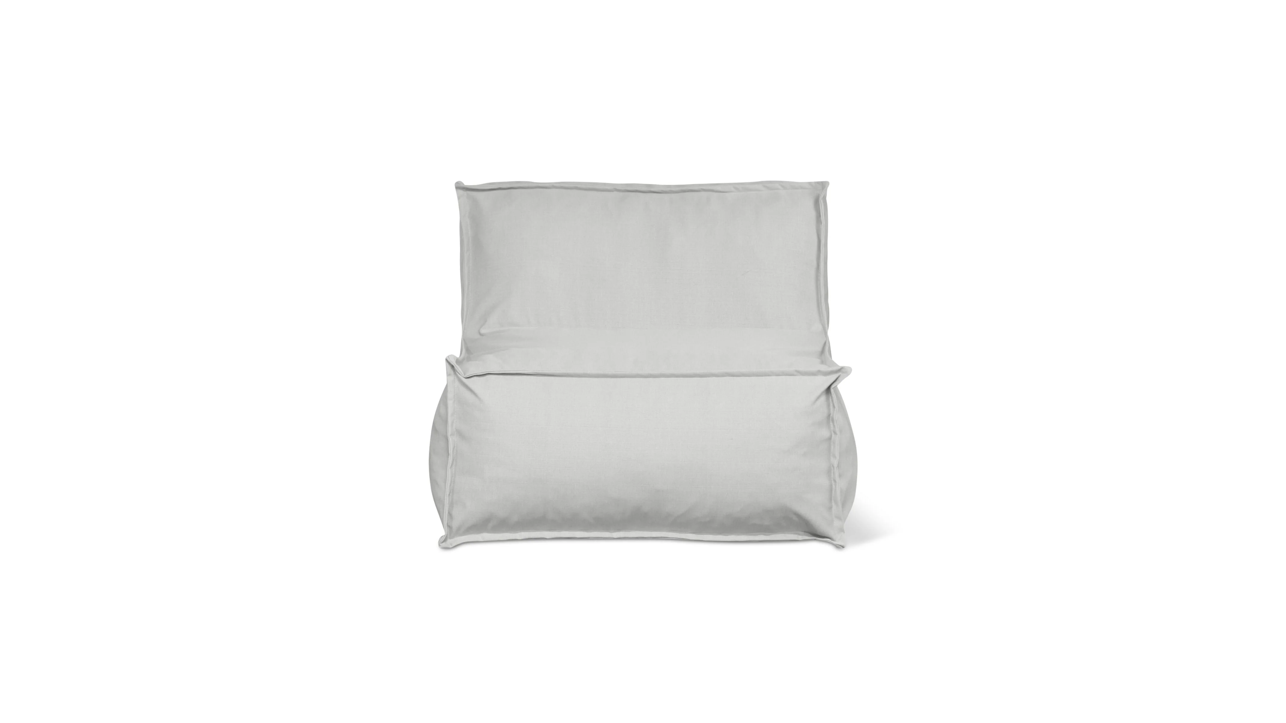 Make Waves Outdoor Armless Chair, Gull - Image 4