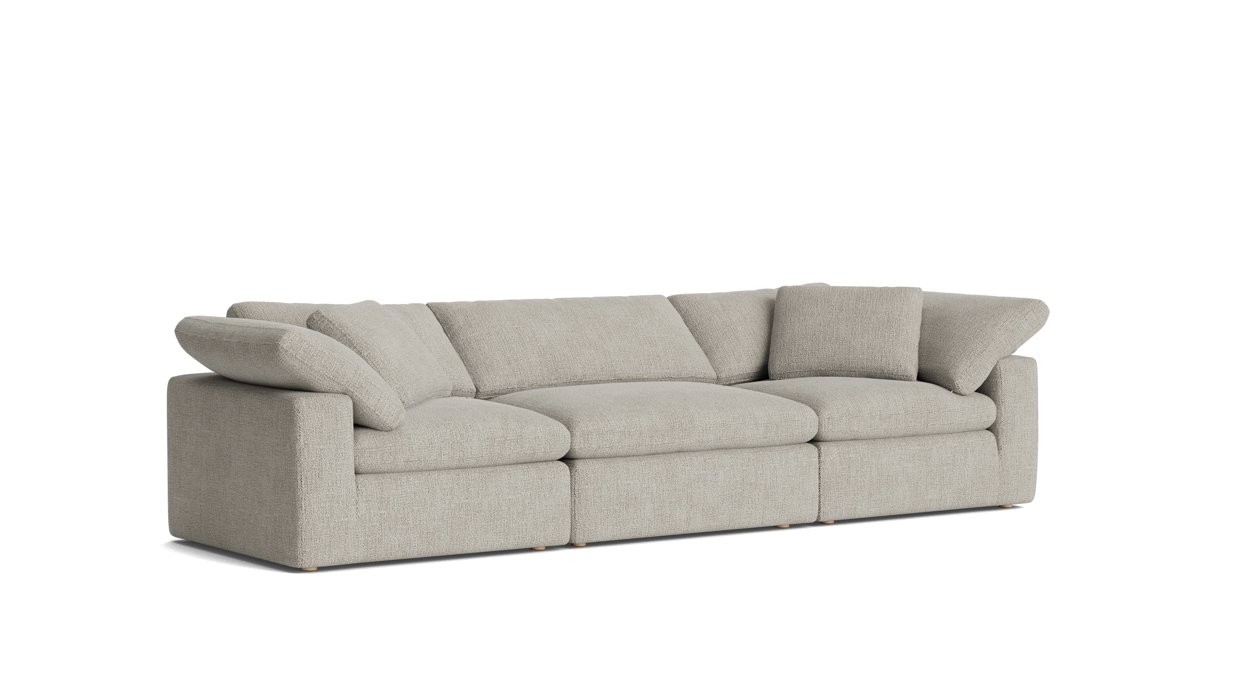Movie Night™ 3-Piece Modular Sofa, Large, Oatmeal - Image 4